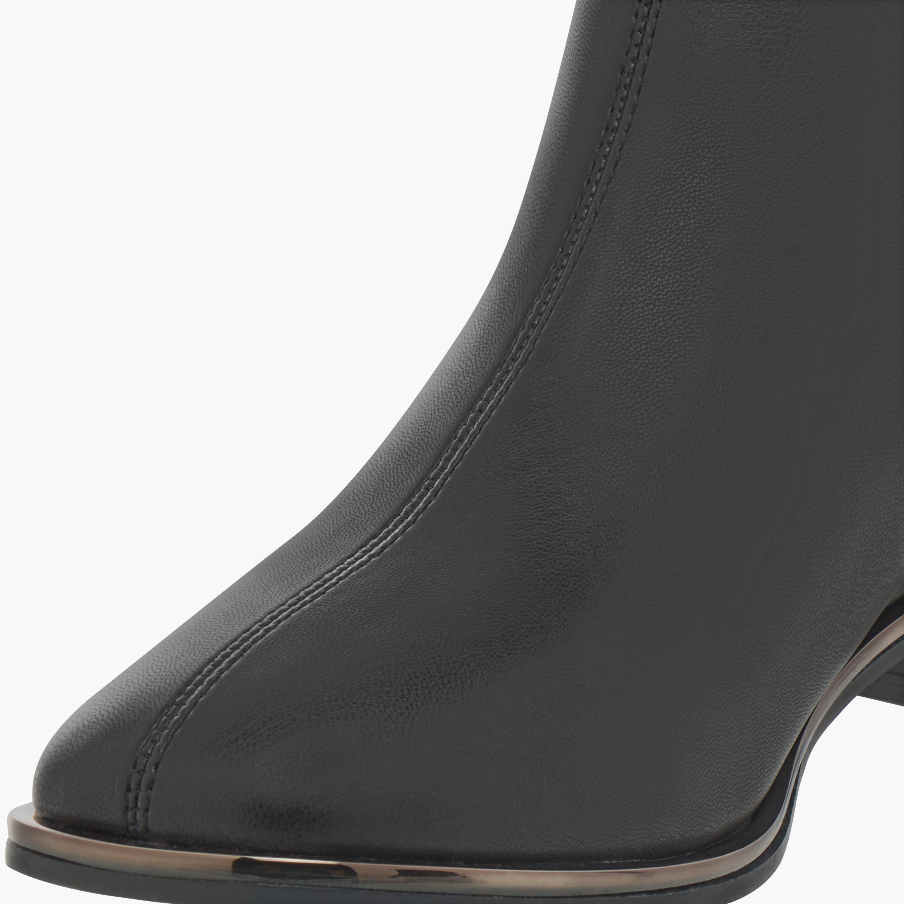 بوت نسائي سادة بطول الكاحل بسحّاب إغلاق من سيليست-women-shoes-boots-image-4