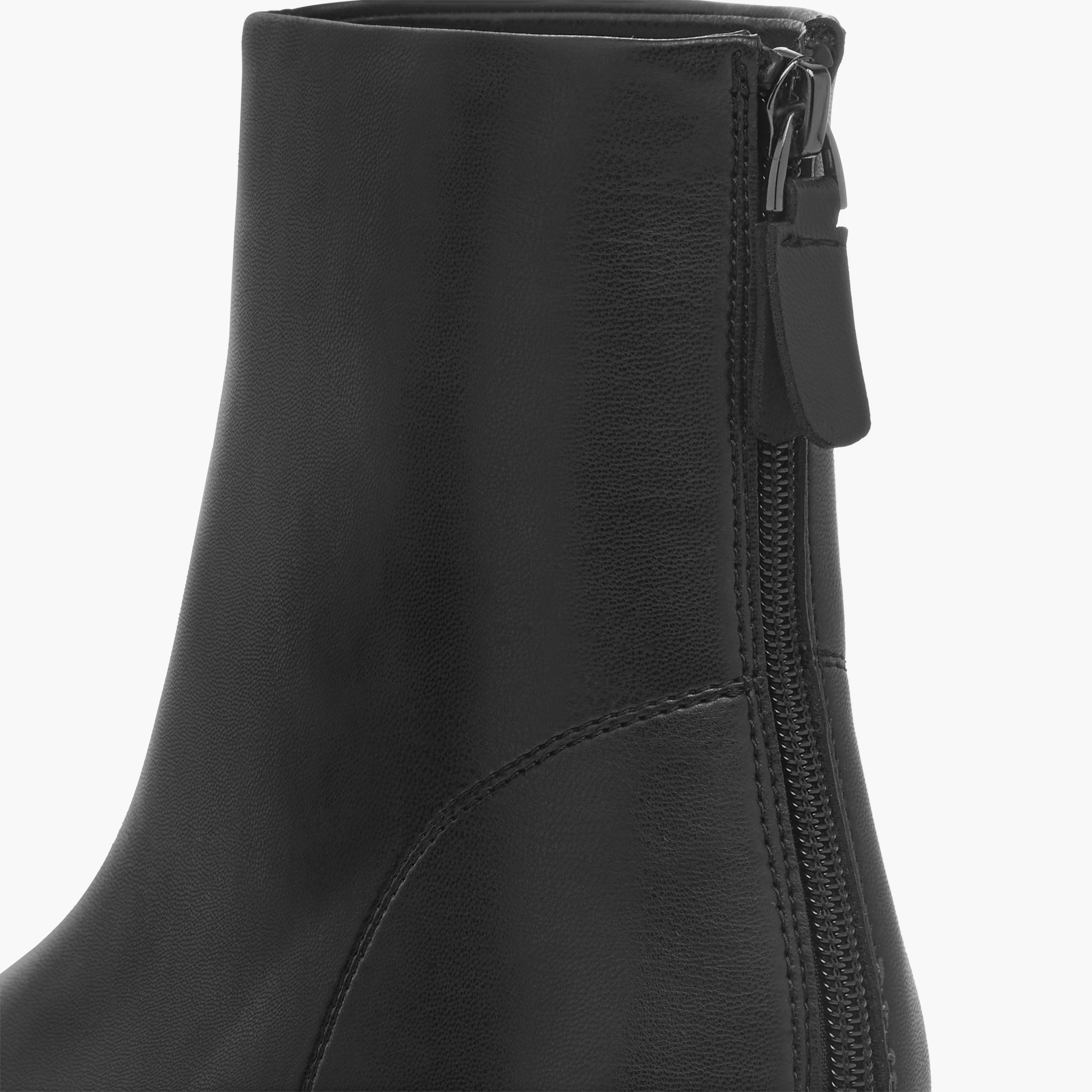 Celeste Women's Solid Ankle Boots with Zip Closure-women-shoes-boots-image-6