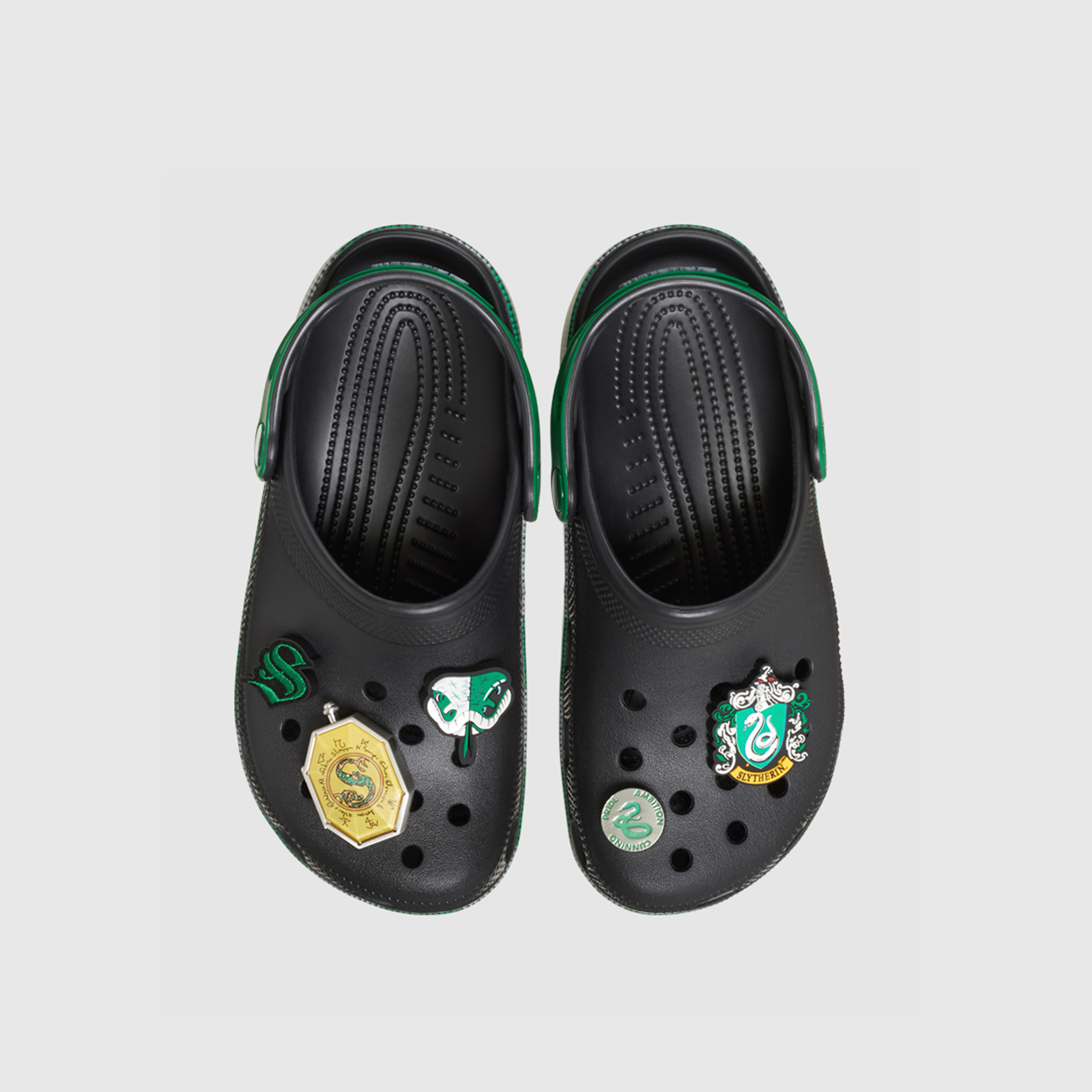 Crocs Unisex Slip On Slytherin Classic Clogs | 210527-90H-women-shoes-sandals-flats-image-2