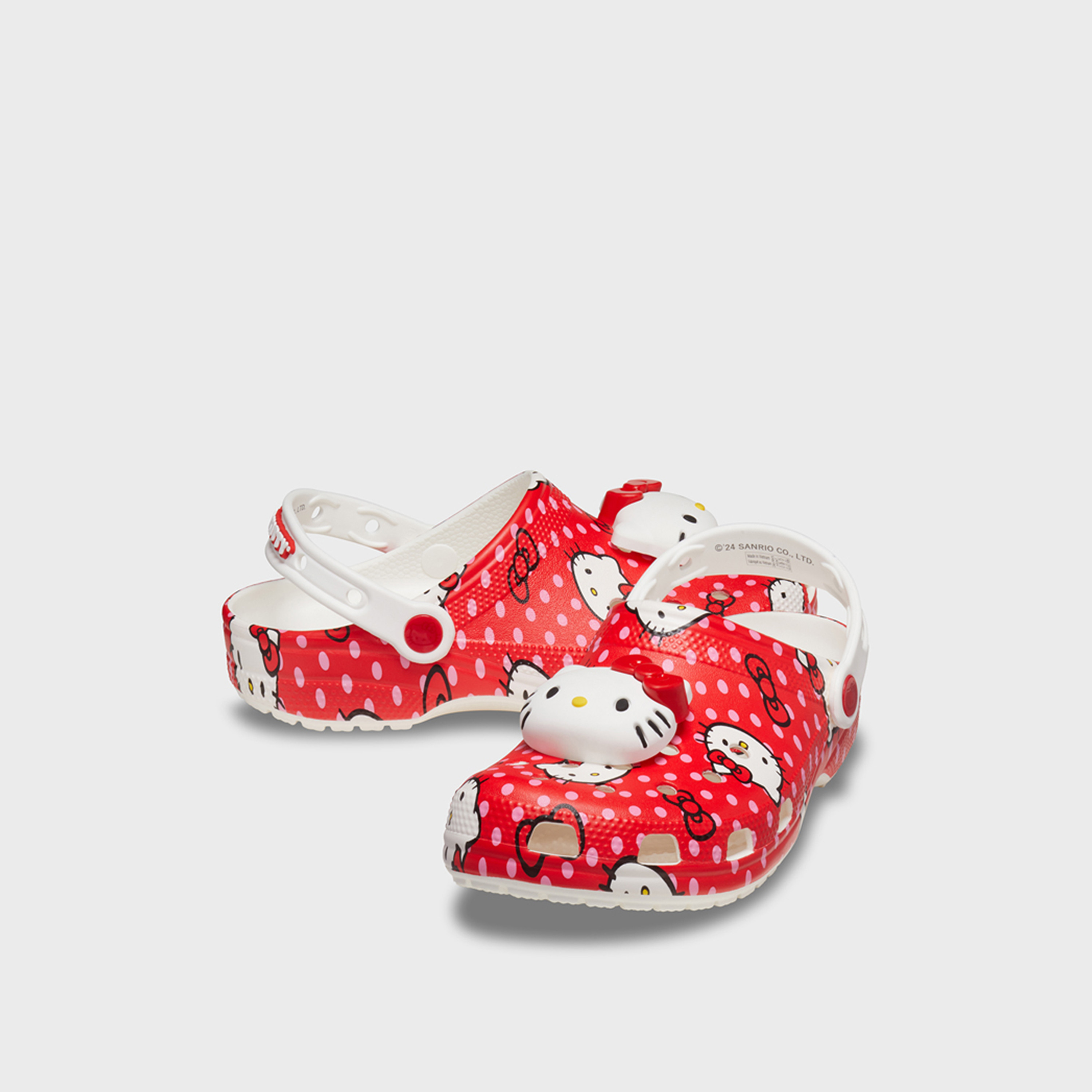 Crocs Slip On Hello Kitty Red Classic Clogs | 210575-90H-women-shoes-flipflopsandslides-image-1