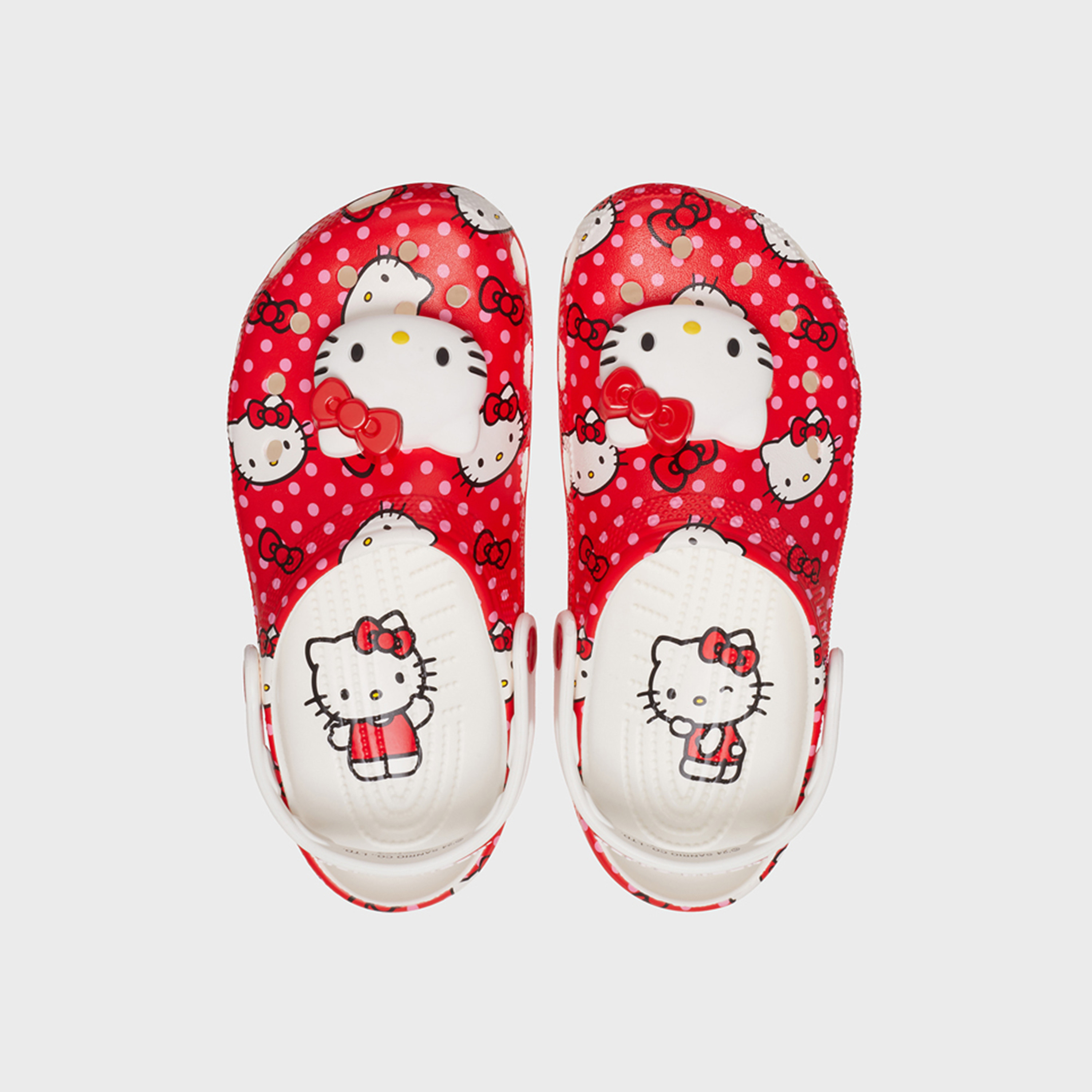 كروكس- شبشب كلاسيكي سهل الارتداء هيلو كيتي أحمر  | 210575-90H-women-shoes-flipflopsandslides-image-2