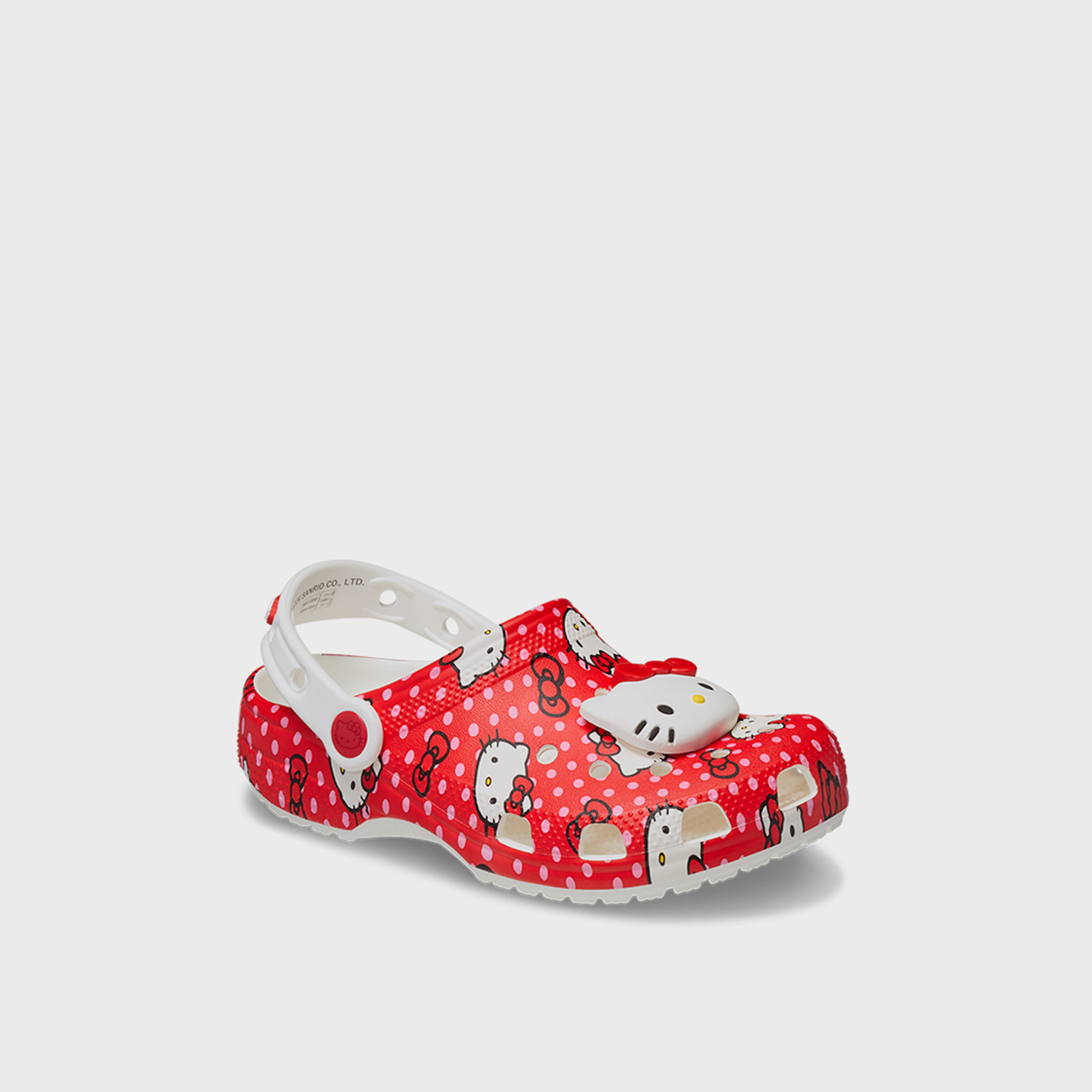 Crocs Kid's Slip On Hello Kitty Red Classic K Clogs | 210576-90H-girls-shoes-flipflopsandslides-image-3