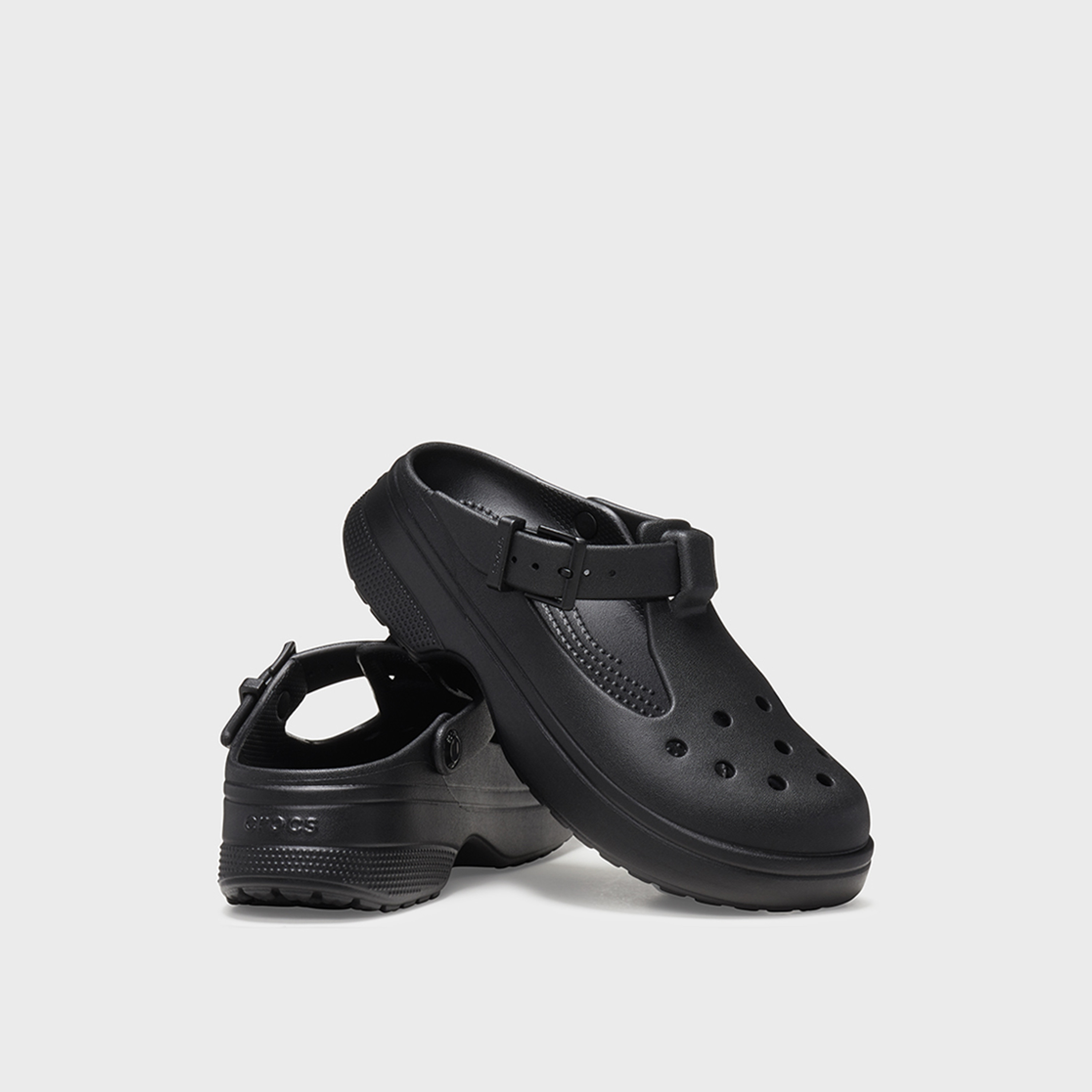 Crocs Women's Slip On Classic Mary Jane Clogs | 210581-001-women-shoes-sandals-flats-image-1