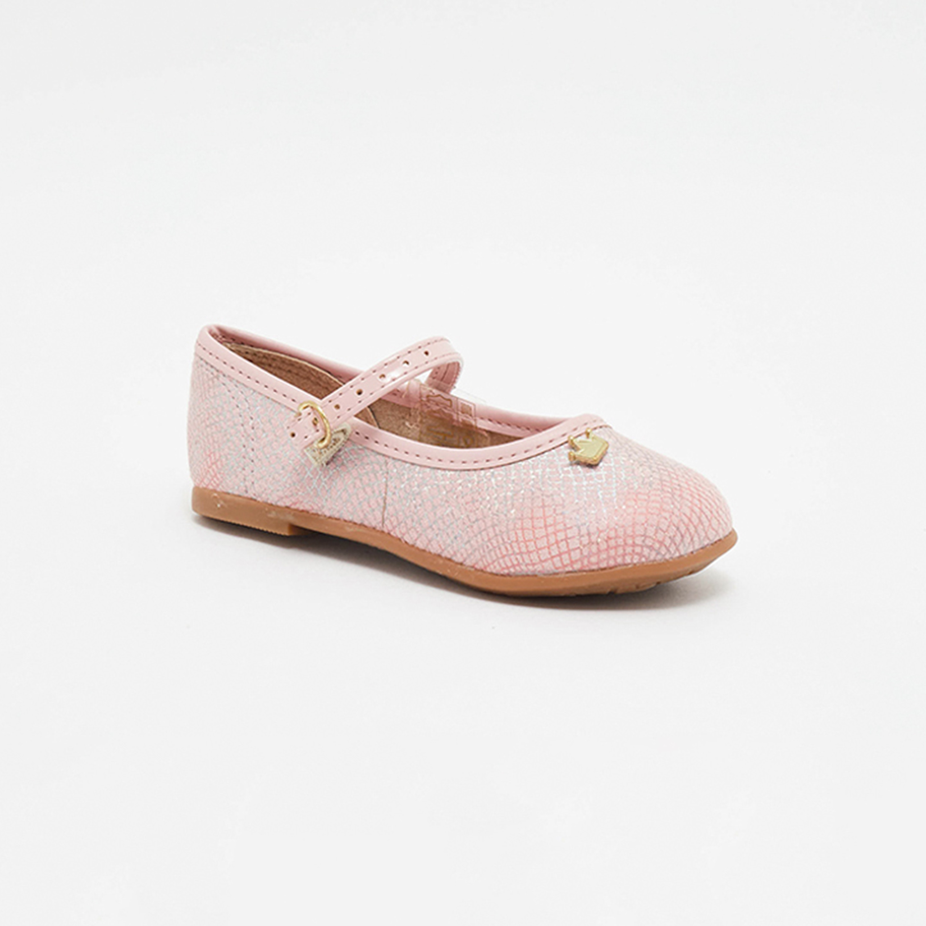 Molekinha by Geoomnii Kids Metallic Round Toe Ballerinas | 2106-1029-24711        -girls-shoes-ballerinas-image-1