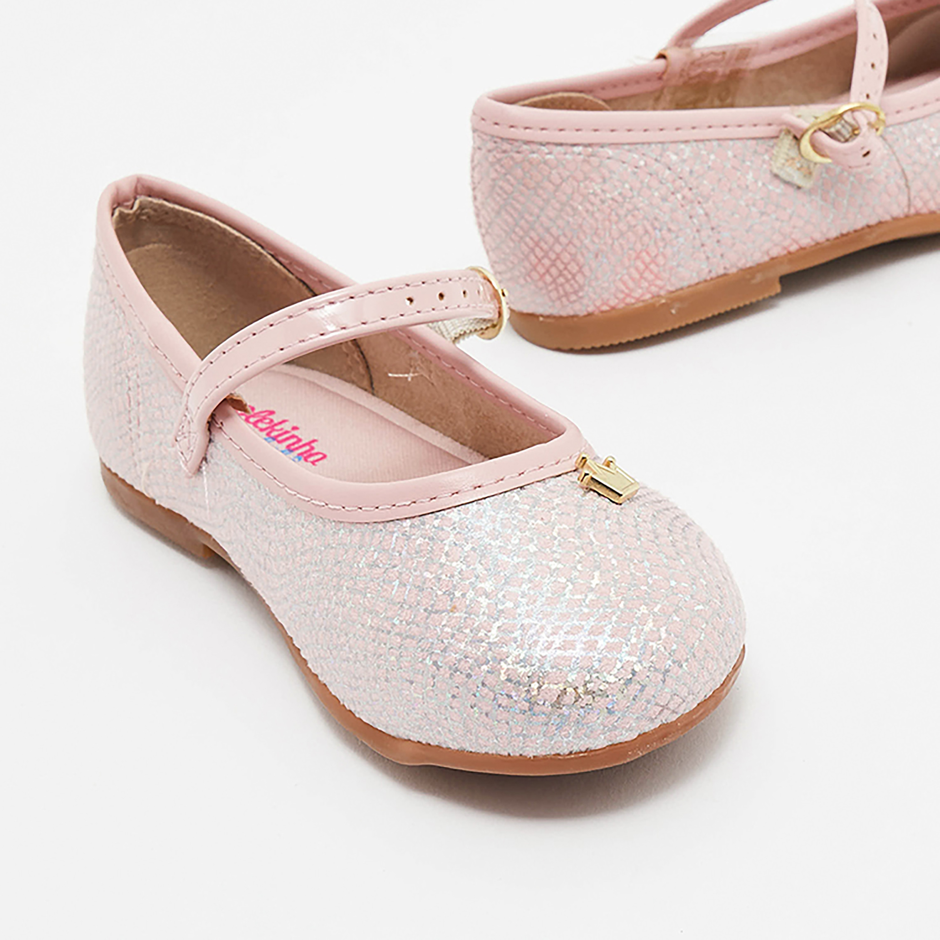 Molekinha by Geoomnii Kids Metallic Round Toe Ballerinas | 2106-1029-24711        -girls-shoes-ballerinas-image-4