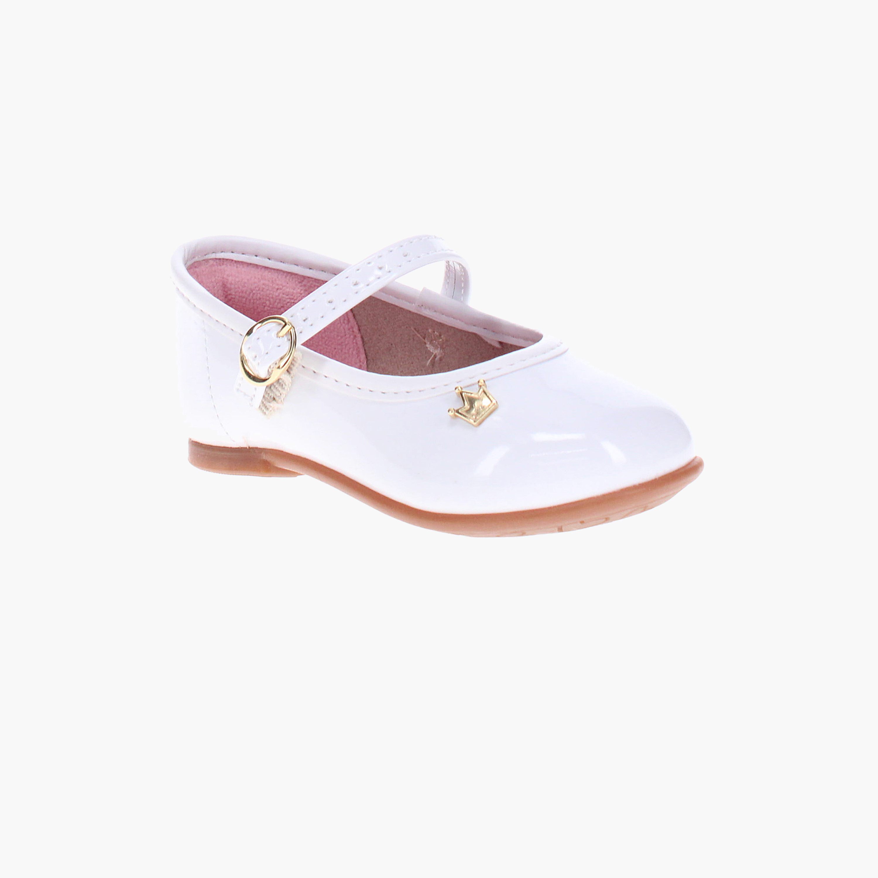 Molekinha by Geoomnii Girls Buckle Iz Round Toe Ballerinas         -girls-shoes-schoolshoes-image-1