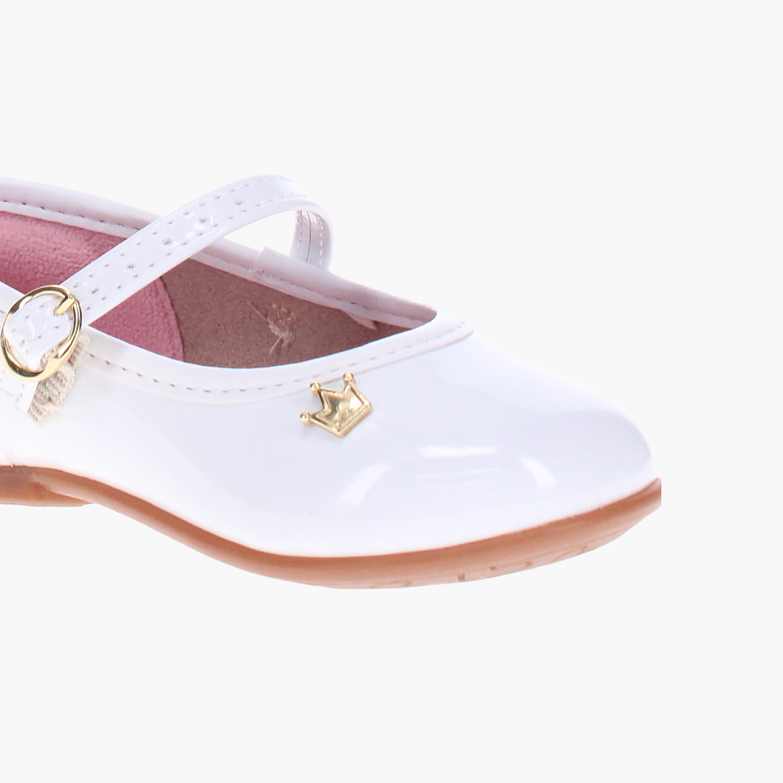 Molekinha by Geoomnii Girls Buckle Iz Round Toe Ballerinas         -girls-shoes-schoolshoes-image-5