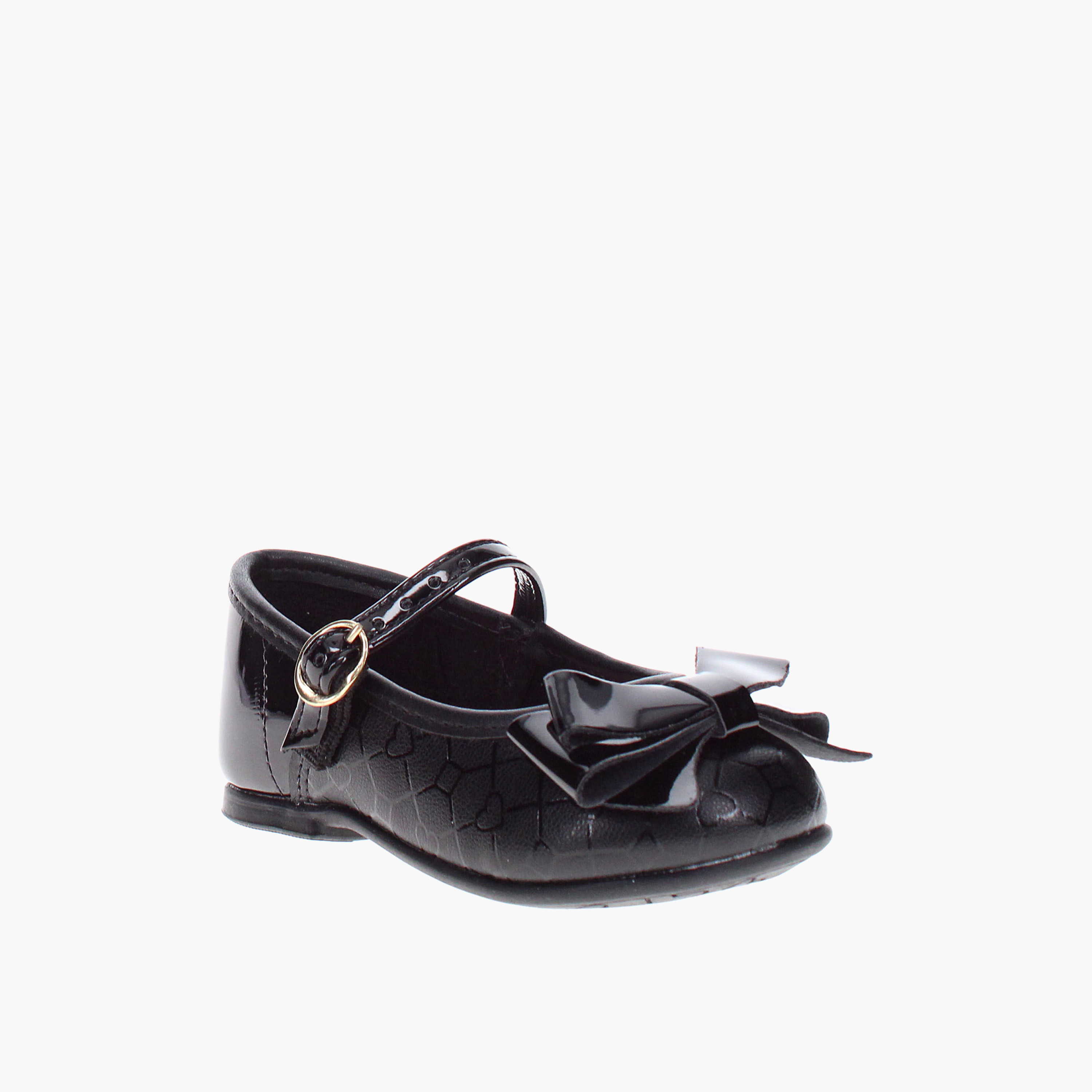 Molekinha by Geoomnii Girls Buckle Ski Round Toe Ballerinas         -girls-shoes-schoolshoes-image-1