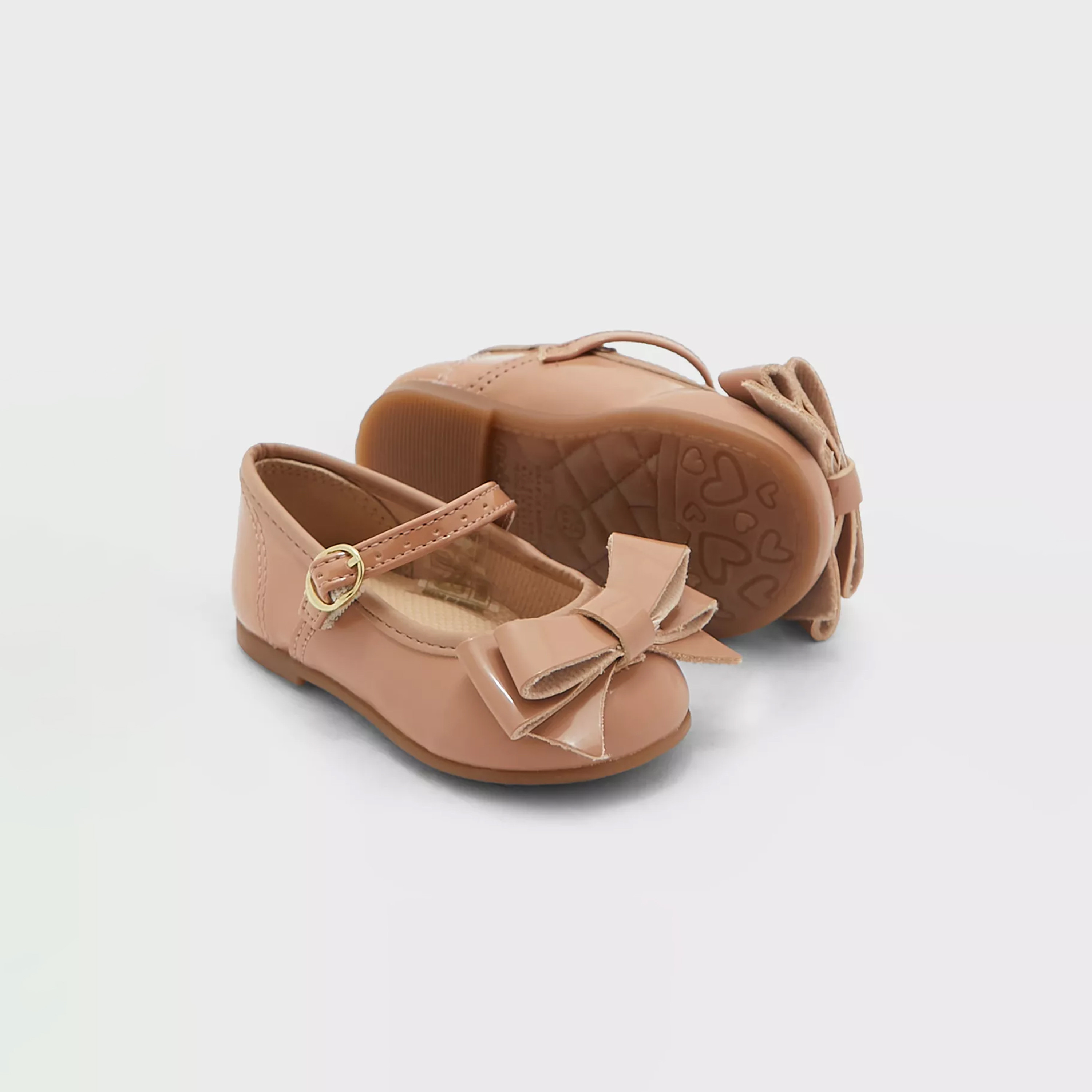 Molekinha by Geoomnii Girls Round Toe Ballerinas with Hook & Loop Closure | 2106-176-13488-52531    -girls-shoes-ballerinas-image-3