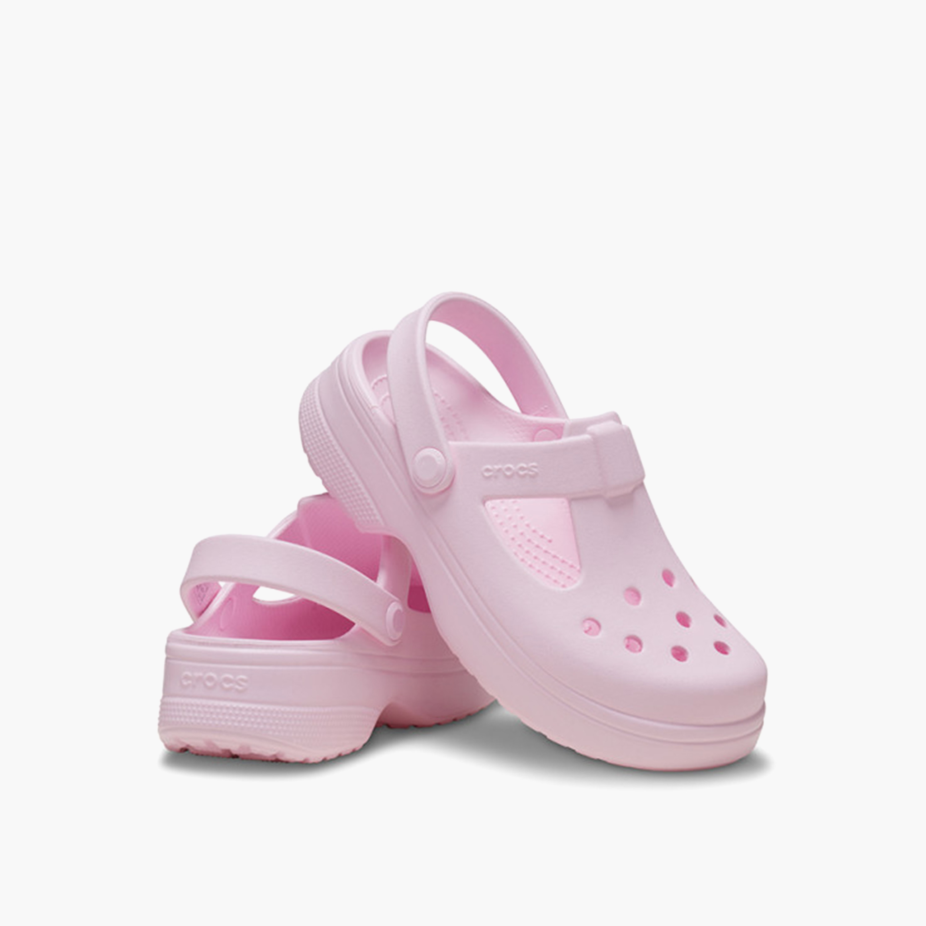 كروكس - حذاء ماري جين كلاسيكي بحزام خلفي للبنات | 210616-6ZW-girls-shoes-flipflopsandslides-image-1
