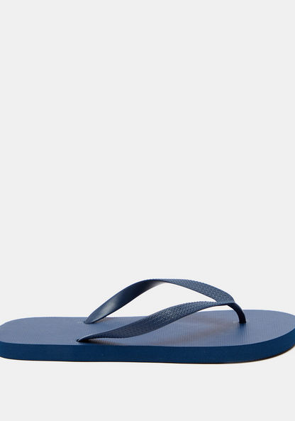 Solid Slip-On Thong Slippers