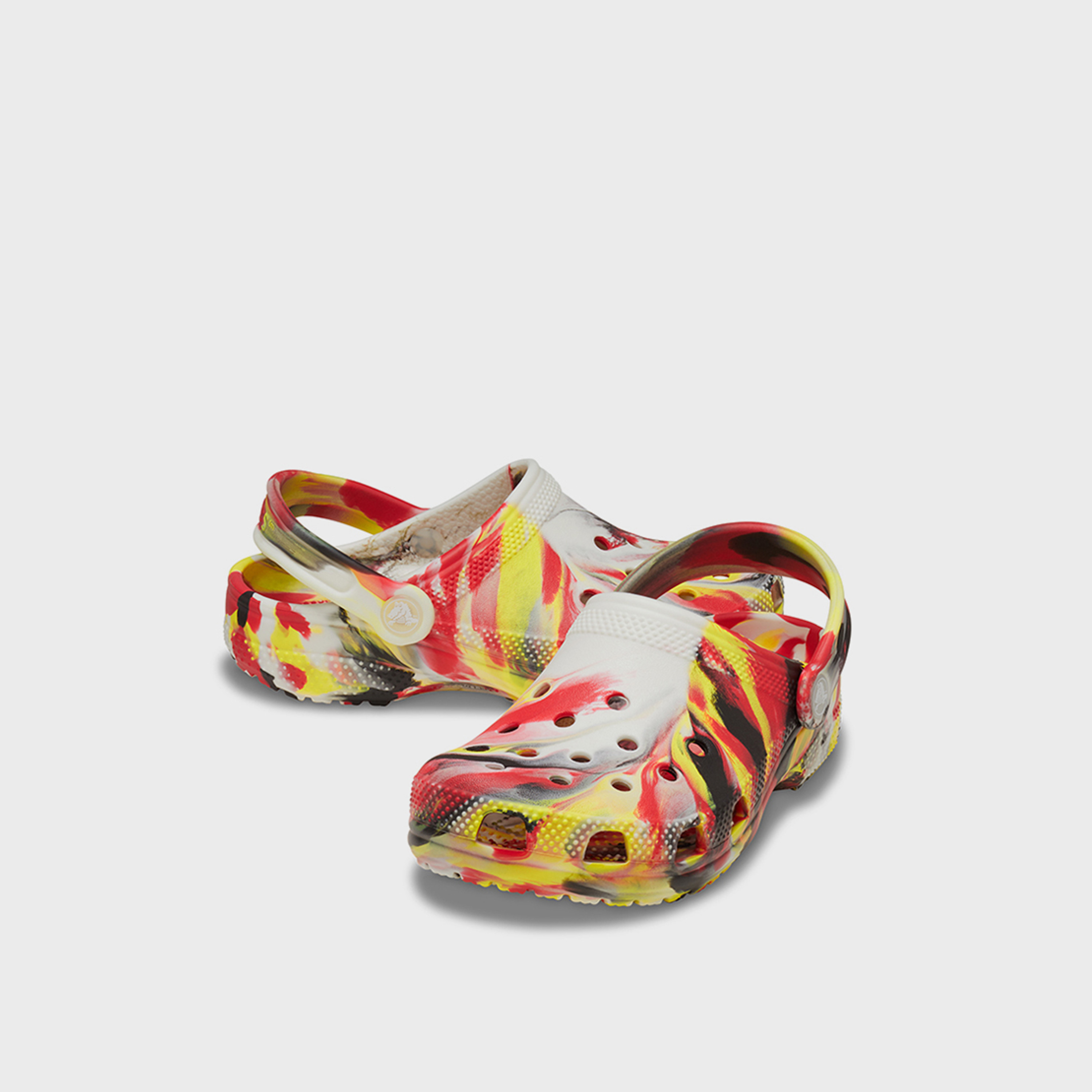 كروكس- شبشب غلو كيه رخامي كلاسيكي سهل الارتداء للأطفال | 210718-6WE-boys-shoes-flipflopsandslides-image-1