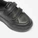 Juniors Textured Sneakers with Hook and Loop Closure-Boy%27s Sneakers-thumbnail-4