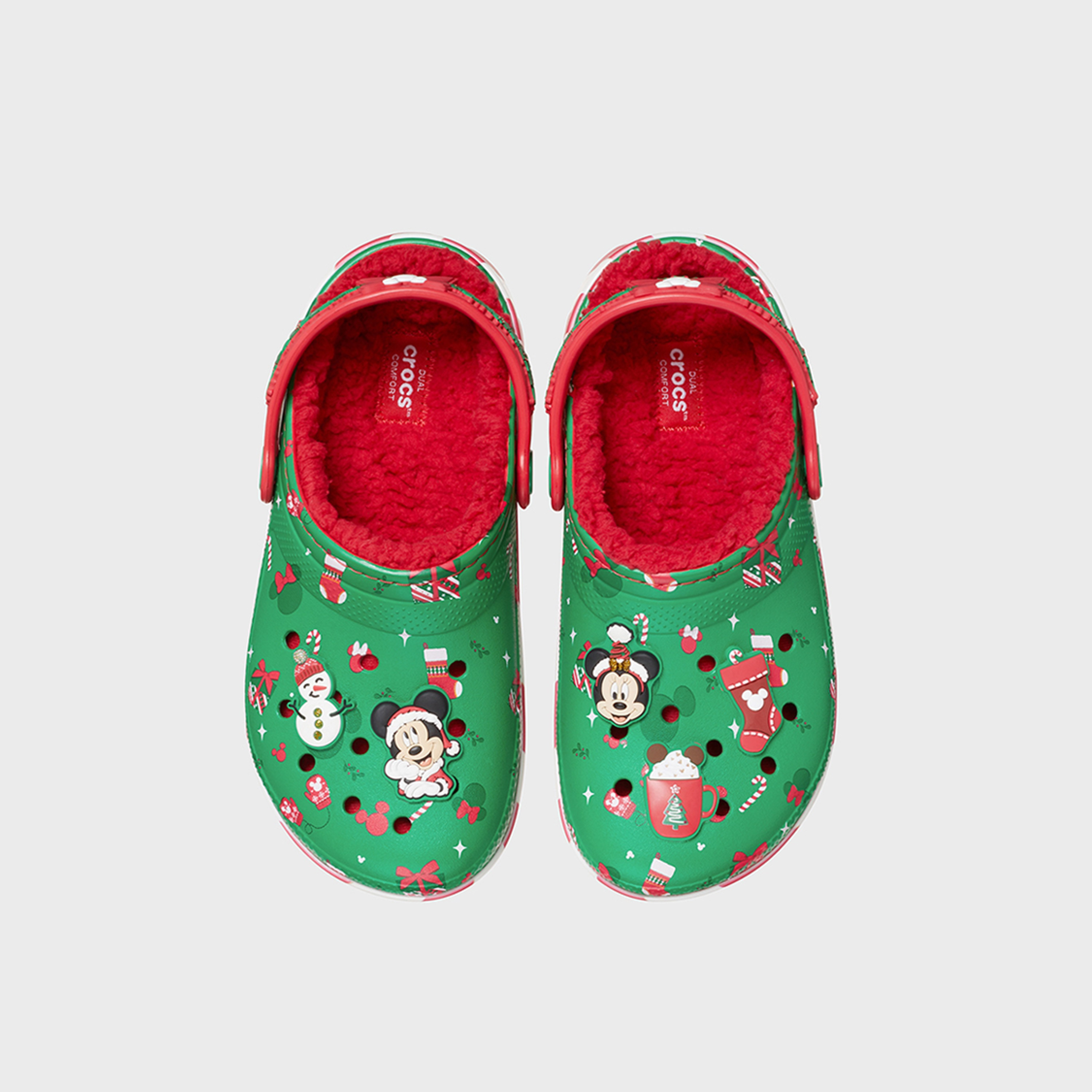 Crocs Kid's Slip On Mickey Xmas Clogs | 210814-90H-girls-shoes-sandals-image-2