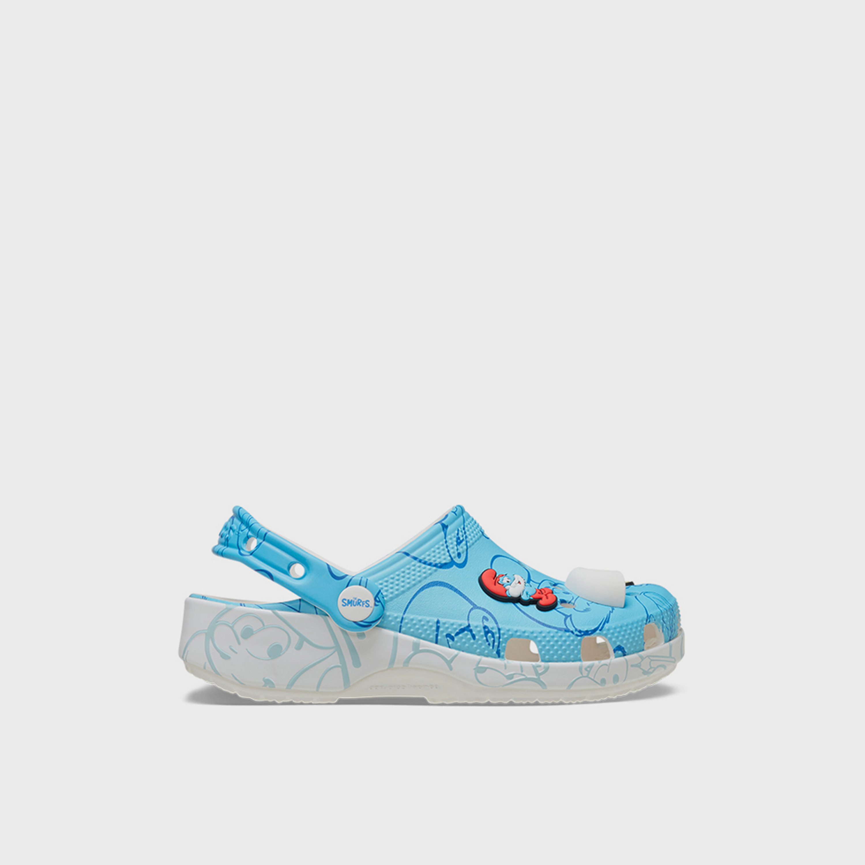 Crocs Kid's Back Strap Smurfs Classic Clogs | 210821-90H-boys-shoes-flipflopsandslides-image-5