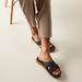 Lee Cooper Men's Slip-On Cross Strap Slides Sandals-Men%27s Flip Flops and Beach Slippers-thumbnailMobile-0