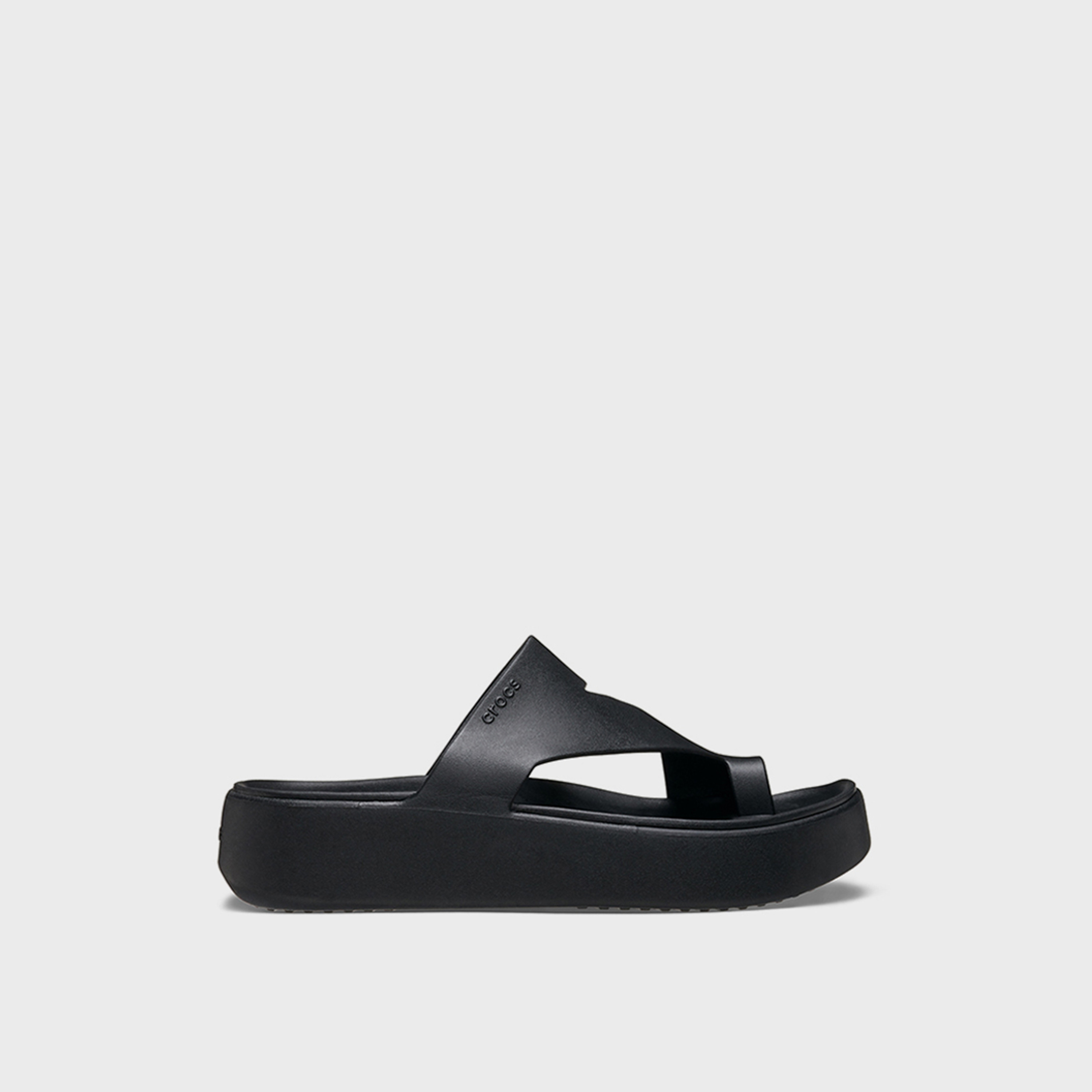 Crocs Women's Slip On Getaway Platform Toe Loop Slide Slippers | 210834-001-women-shoes-flipflopsandslides-image-5