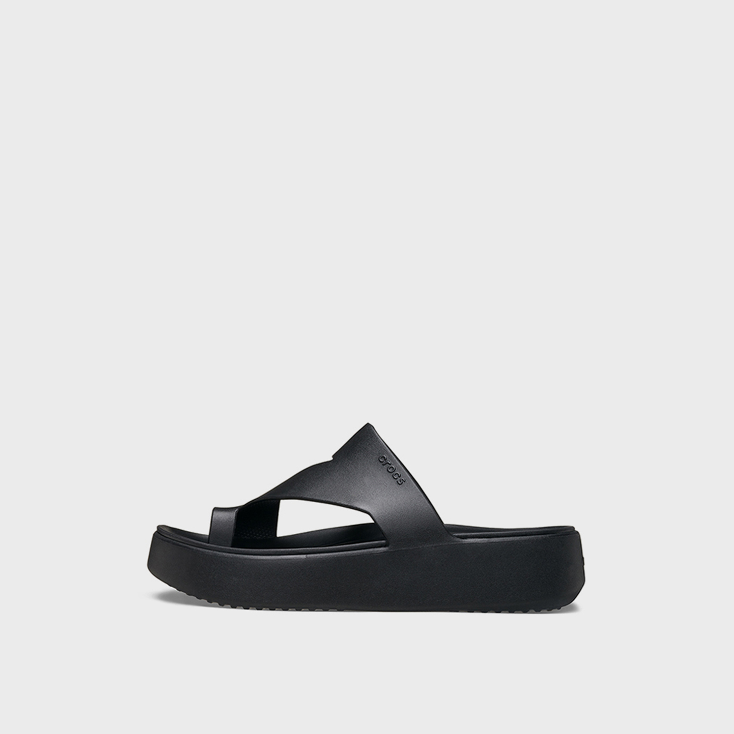 Crocs Women's Slip On Getaway Platform Toe Loop Slide Slippers | 210834-001-women-shoes-flipflopsandslides-image-6