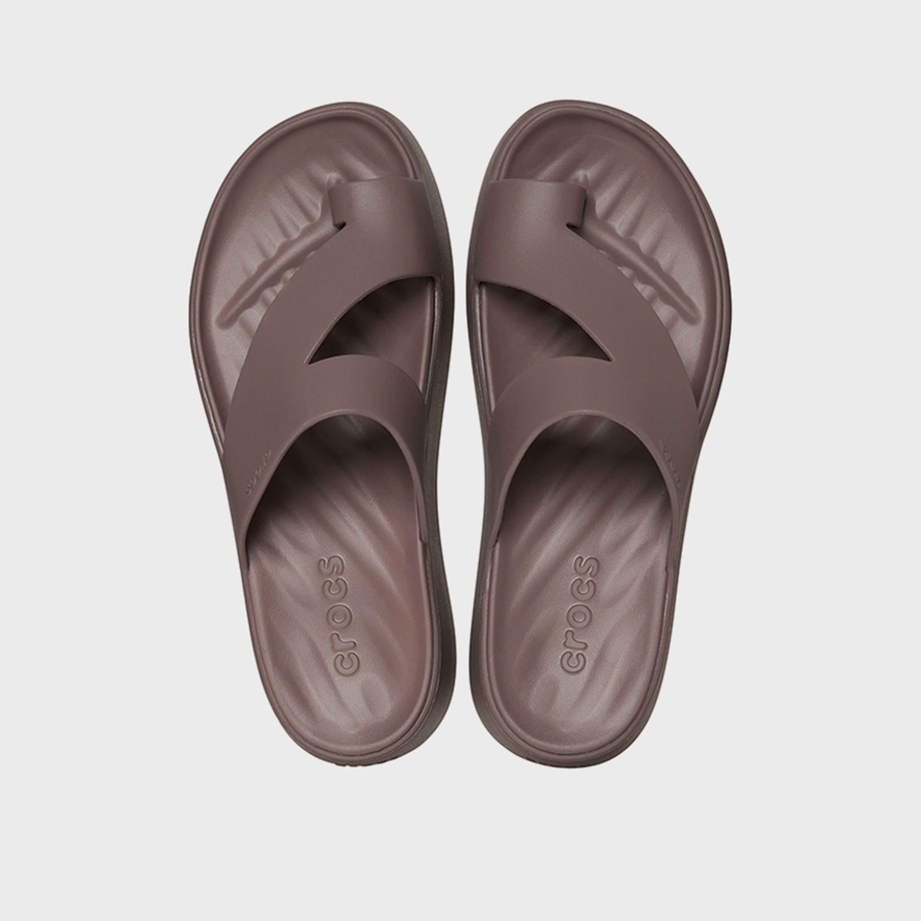 Crocs Women's Slip On Getaway Platform Toe Loop Slide Slippers | 210834-0LF-women-shoes-flipflopsandslides-image-2