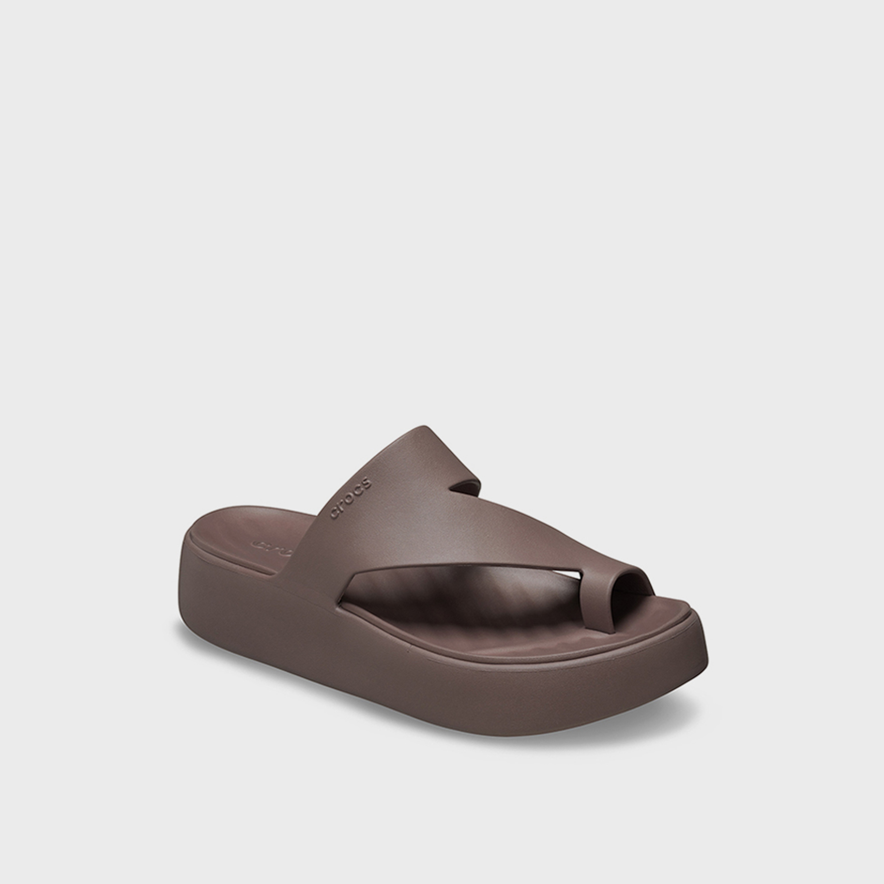Crocs Women's Slip On Getaway Platform Toe Loop Slide Slippers | 210834-0LF-women-shoes-flipflopsandslides-image-3