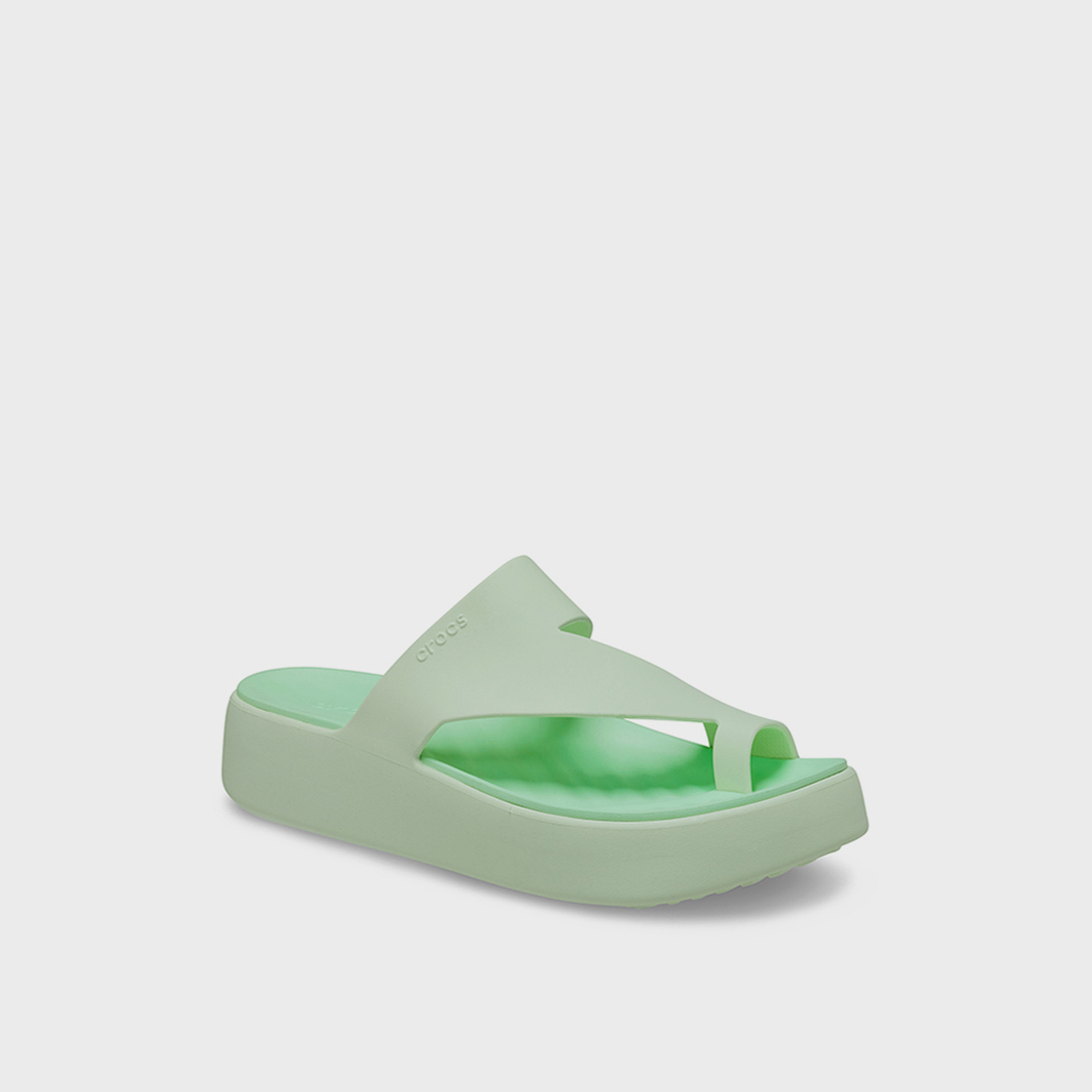 Crocs Women's Slip On Getaway Platform Toe Loop Slide Slippers | 210834-3YH-women-shoes-flipflopsandslides-image-3