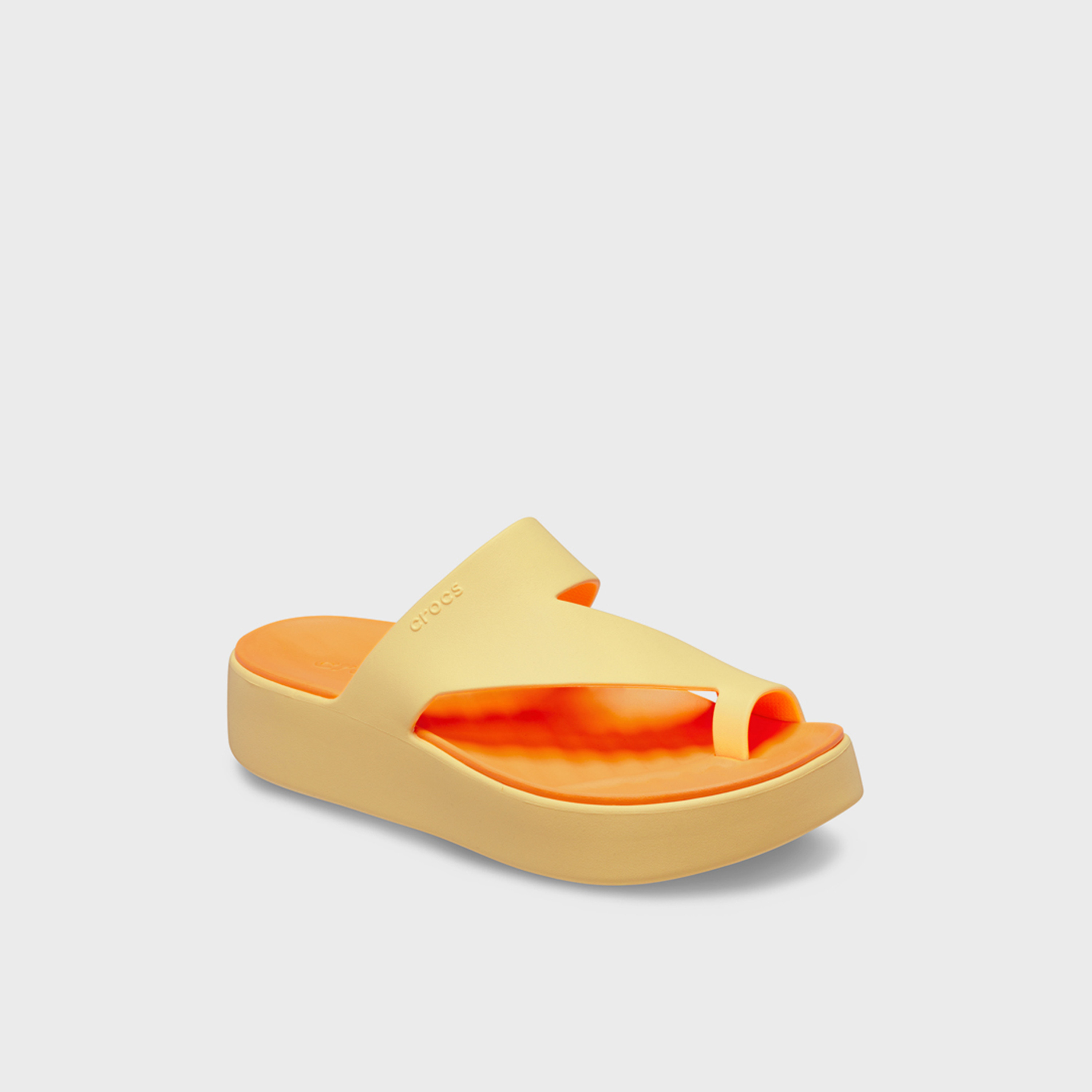Crocs Women's Slip On Getaway Platform Toe Loop Slide Sandals | 210834-78Z-women-shoes-sandals-flats-image-4