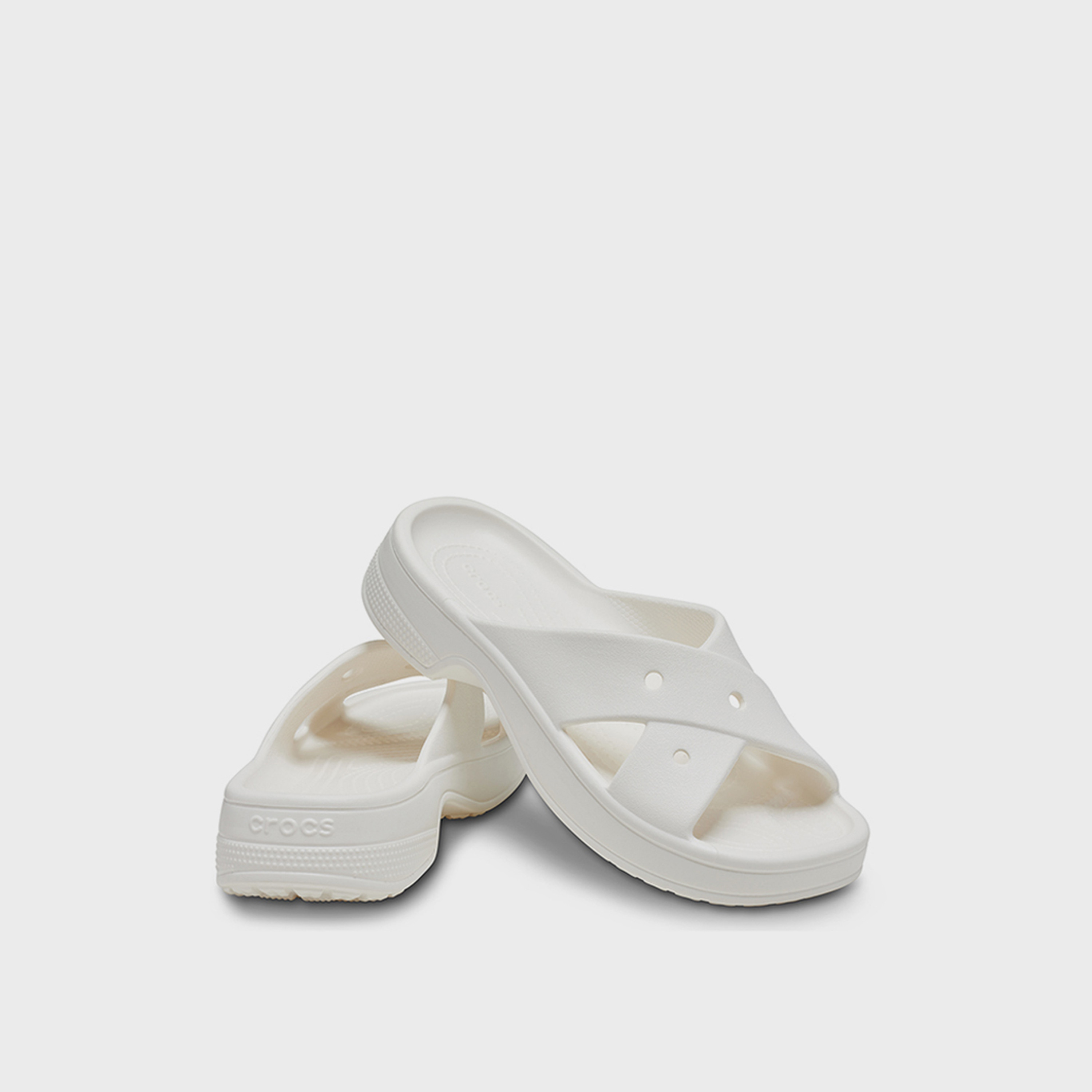 Crocs Women's Slip On Classic Cross Strap Slide Slippers | 210840-0WV-women-shoes-flipflopsandslides-image-1