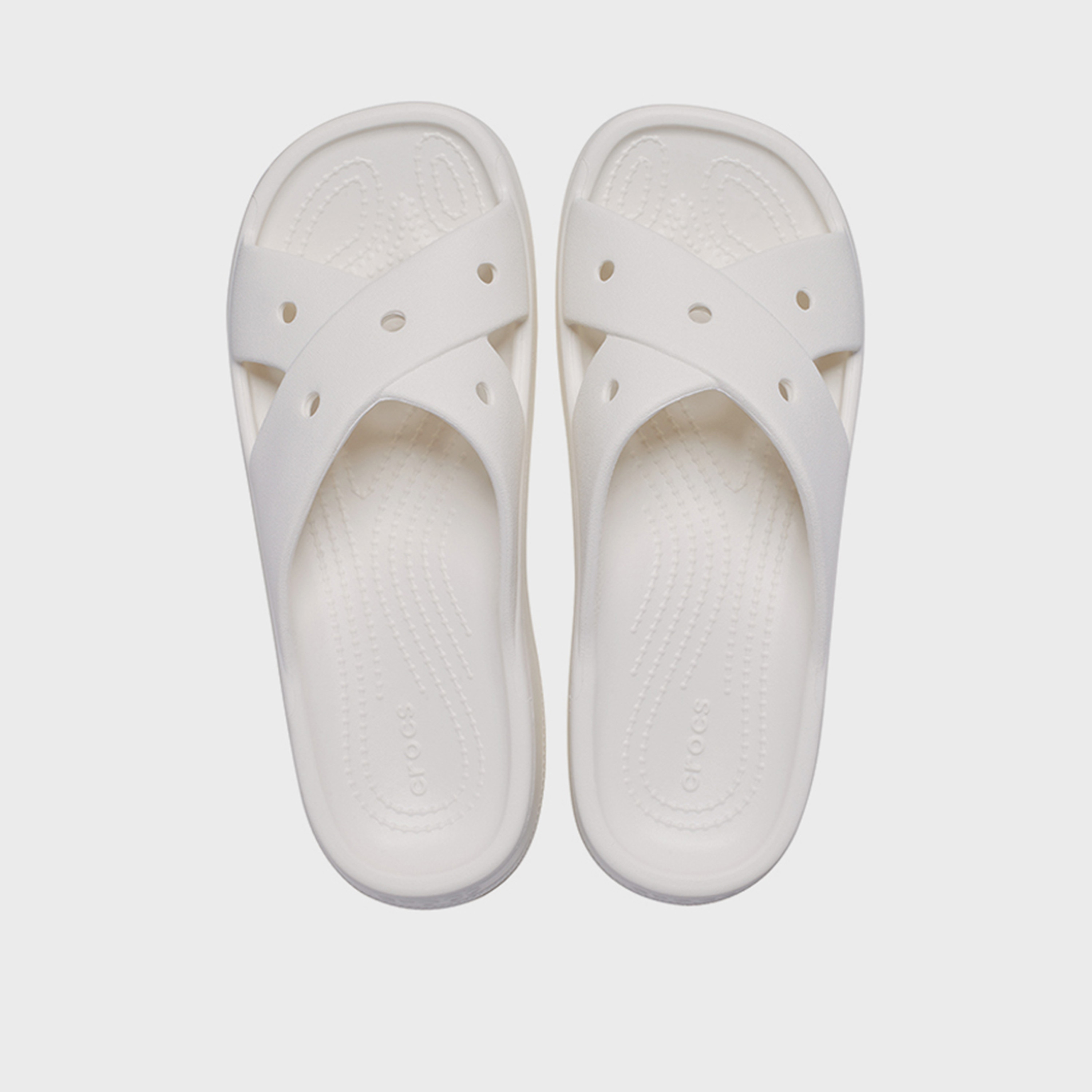 Crocs Women's Slip On Classic Cross Strap Slide Slippers | 210840-0WV-women-shoes-flipflopsandslides-image-2