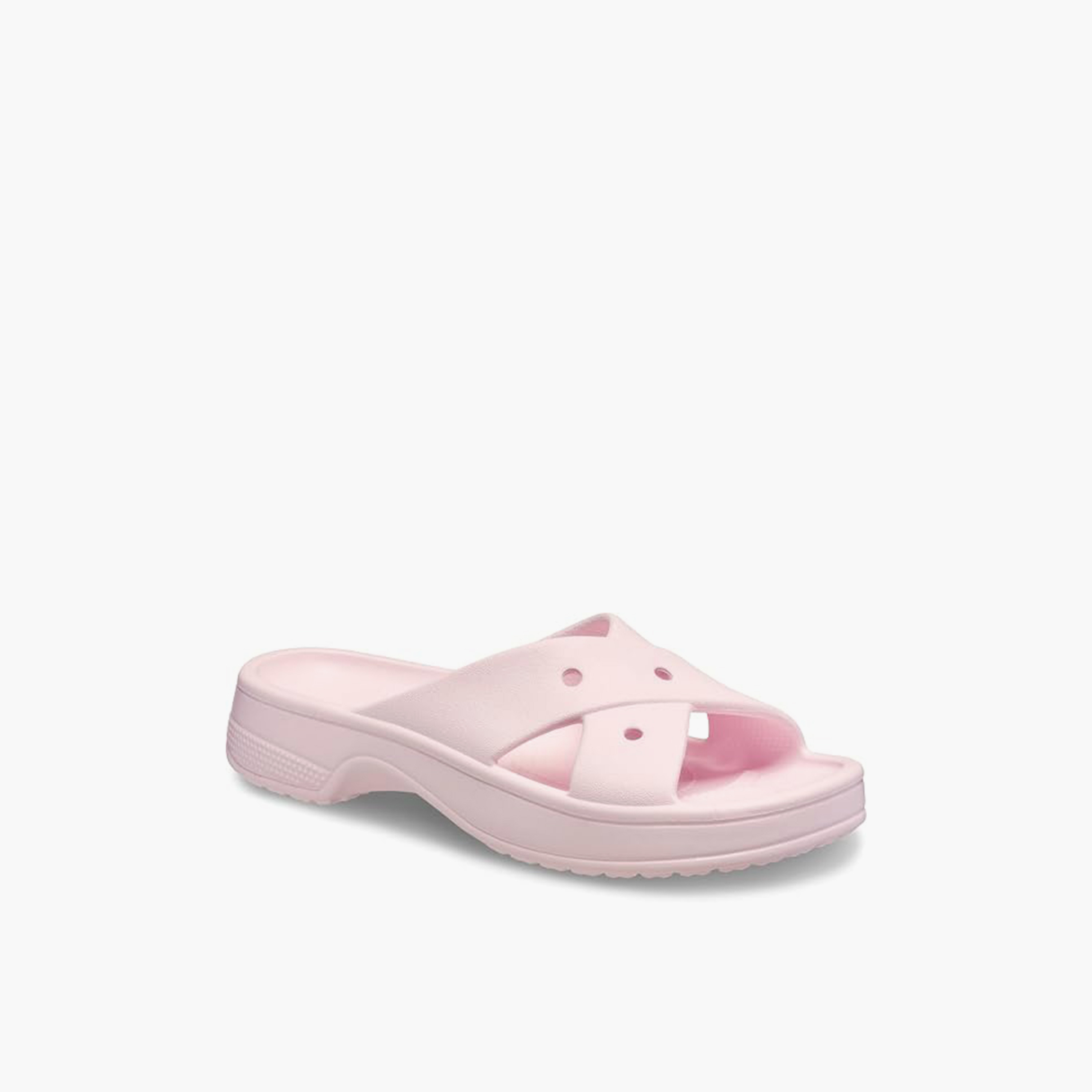 Crocs Women's Slip-On Classic Cross Strap Chunky Heel Slide Sandals | 210840-6ZW-women-shoes-sandals-flats-image-3