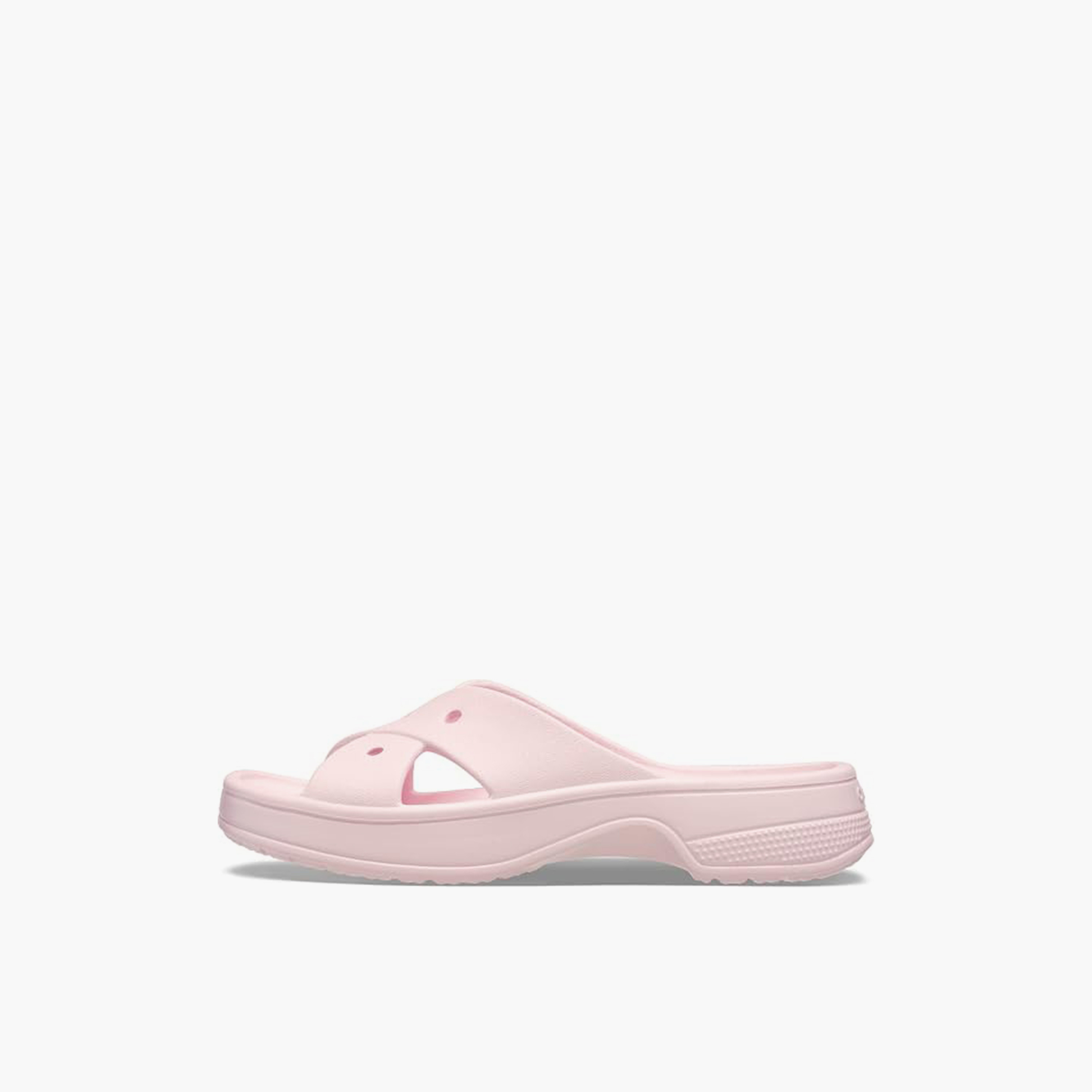 Crocs Women's Slip-On Classic Cross Strap Chunky Heel Slide Sandals | 210840-6ZW-women-shoes-sandals-flats-image-6