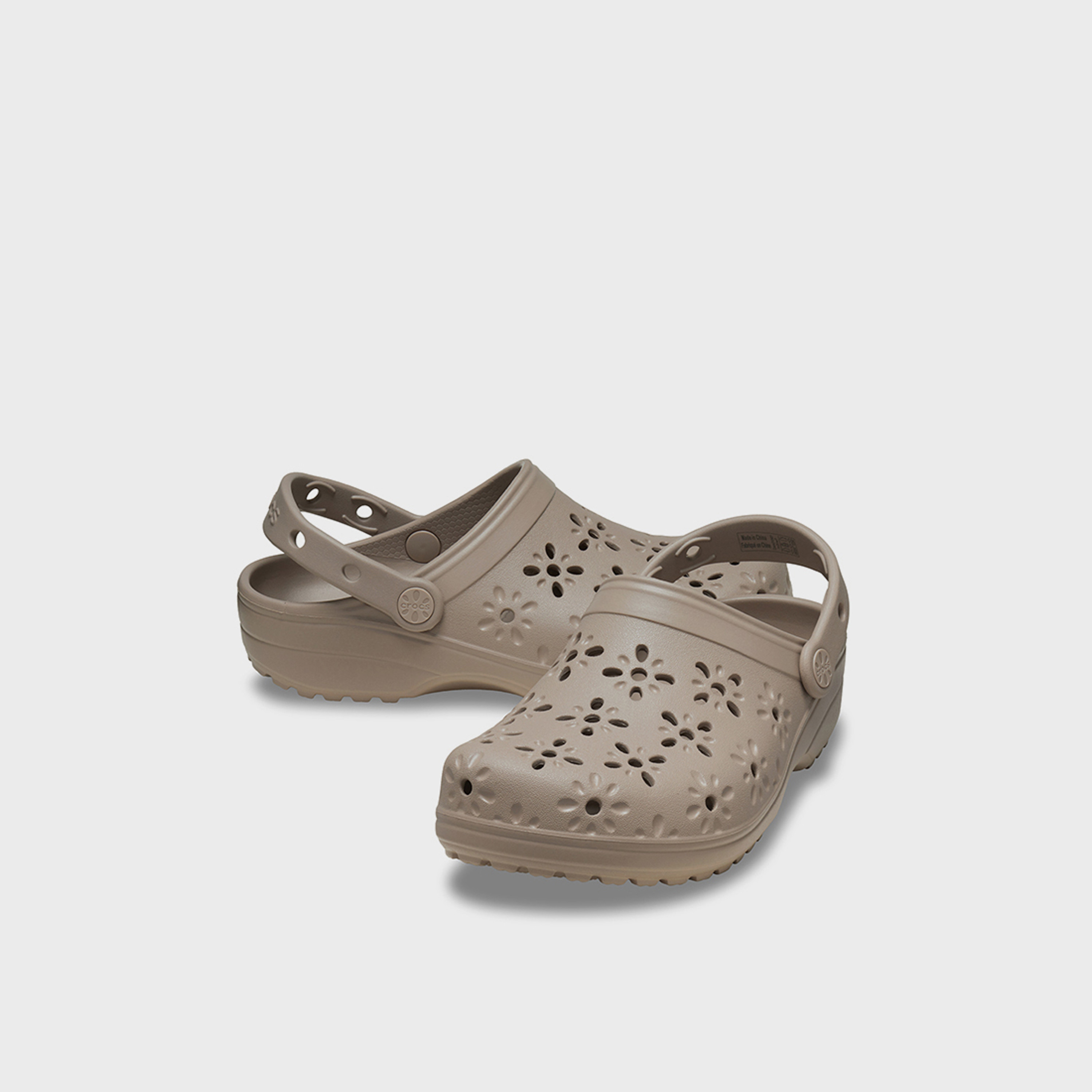 Crocs Unisex Slip On Classic Floral Cut Out Clogs | 210927-214-men-shoes-flipflopsandslides-image-1