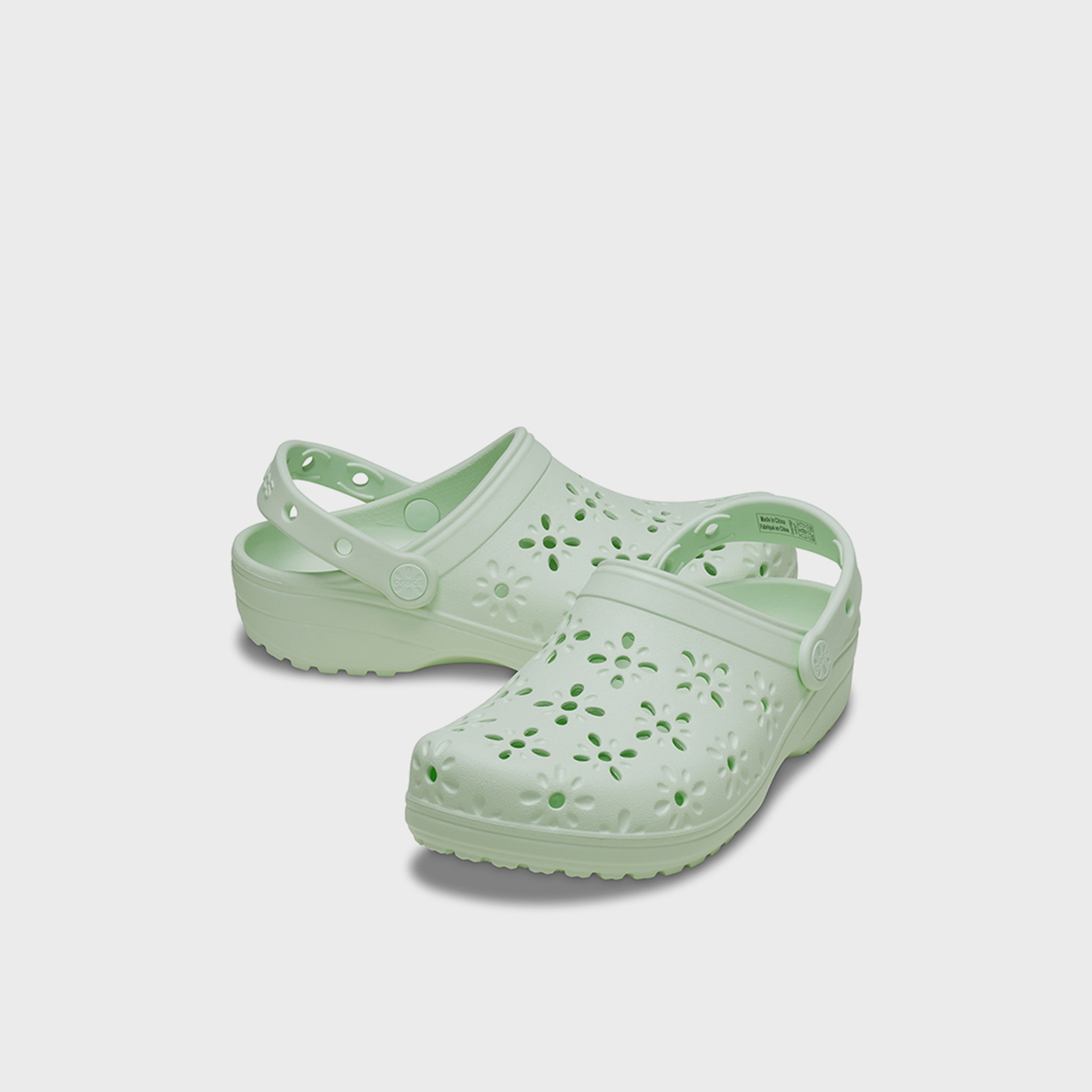 Crocs Unisex Slip On Classic Floral Cut Out Clogs | 210927-3YH-men-shoes-flipflopsandslides-image-1