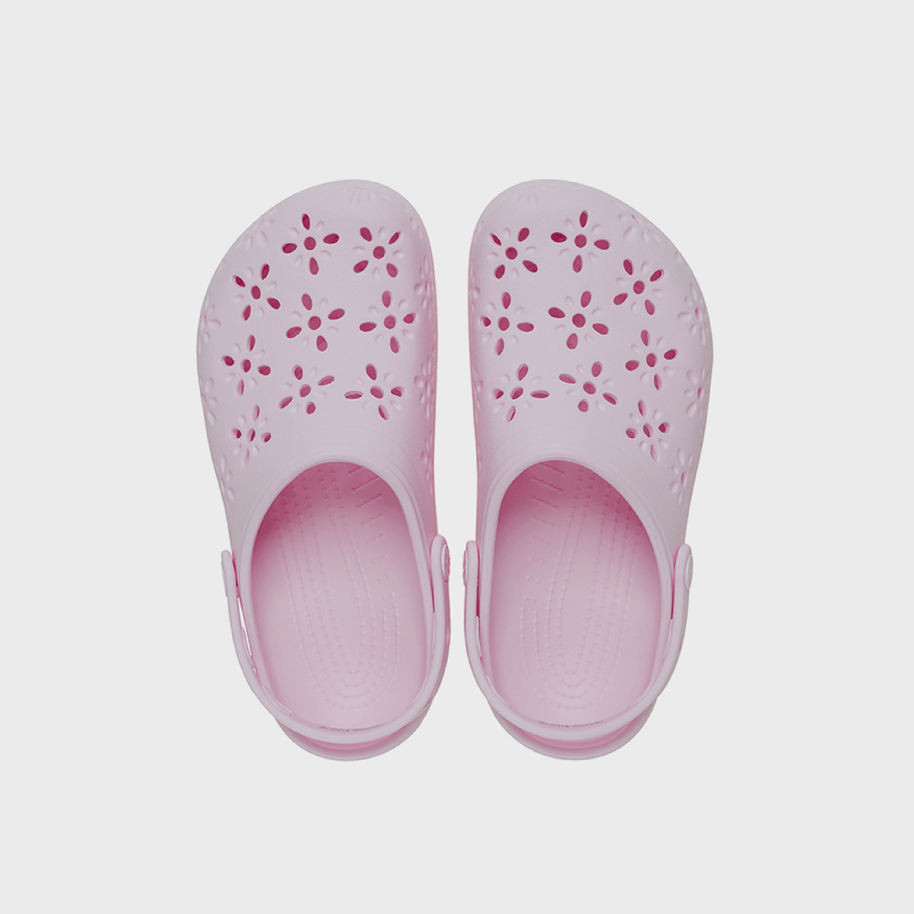Crocs Unisex Slip On Classic Floral Cut Out Clogs | 210927-6ZW-girls-shoes-sandals-image-2