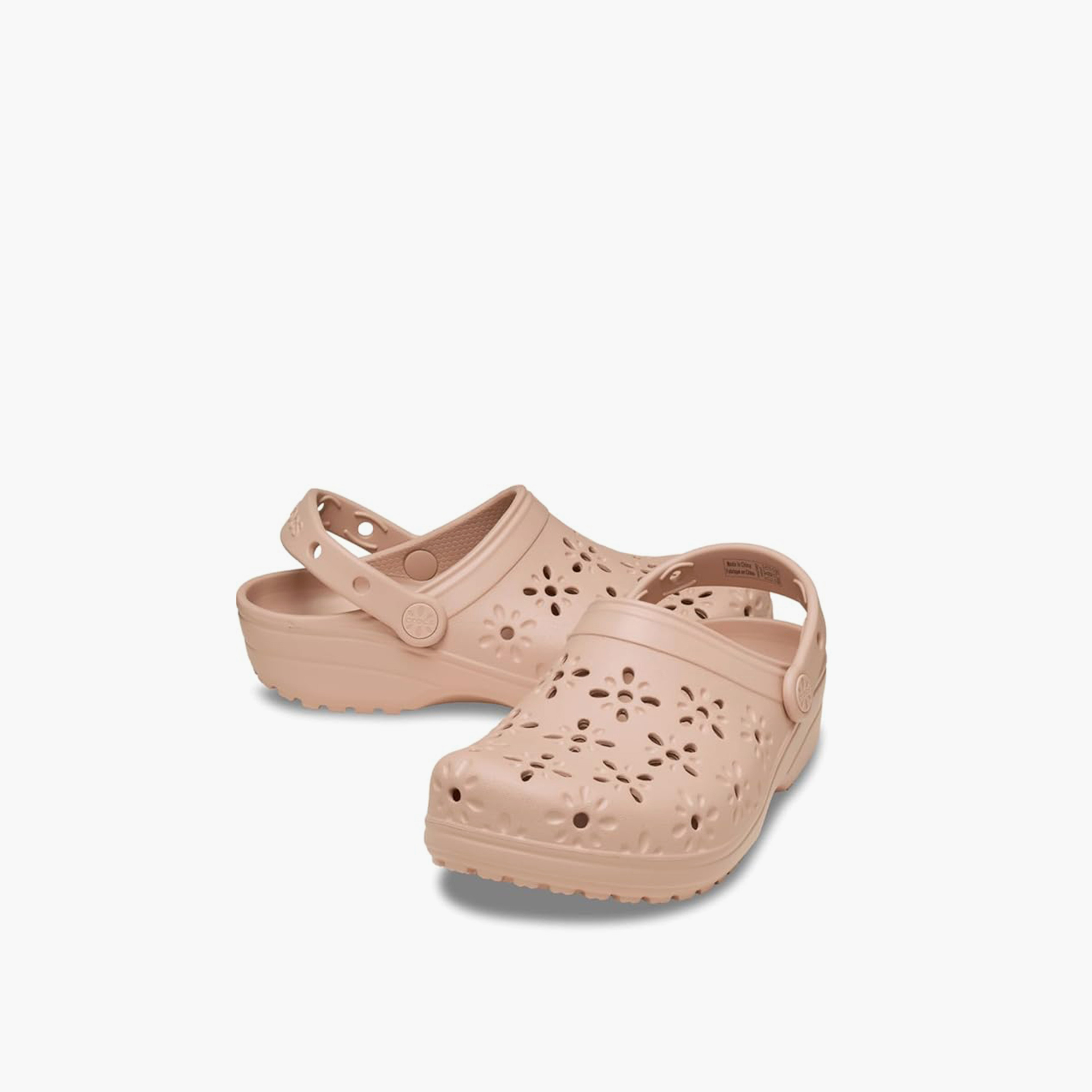 كروكس - حذاء  نسائي كلاسيكي سهل الارتداء بنقشة زهور | 210927-7AF-women-shoes-flipflopsandslides-image-1