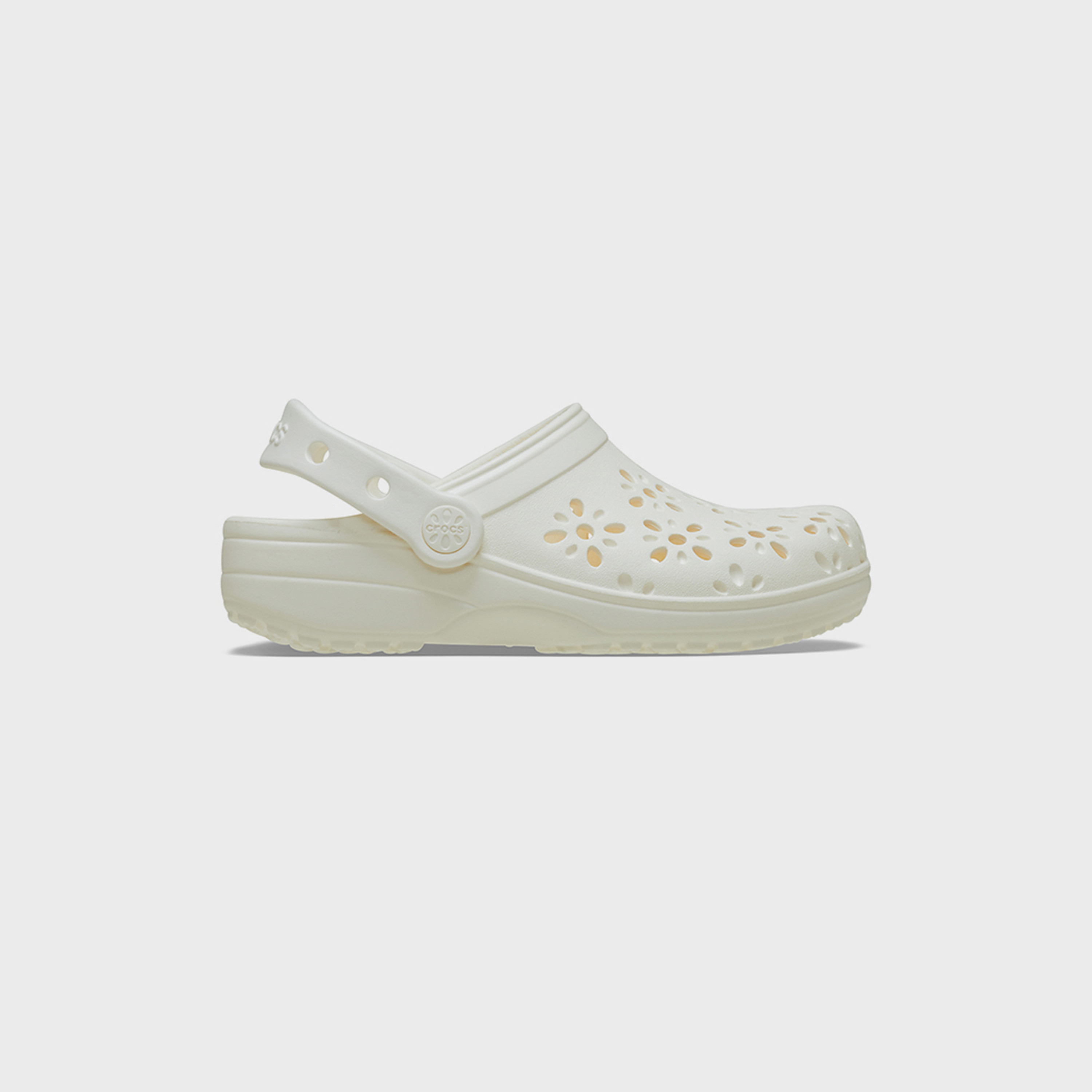 Crocs Kids Slip-On Classic Floral Cut Out Clogs|210944-0WV-girls-shoes-sandals-image-5