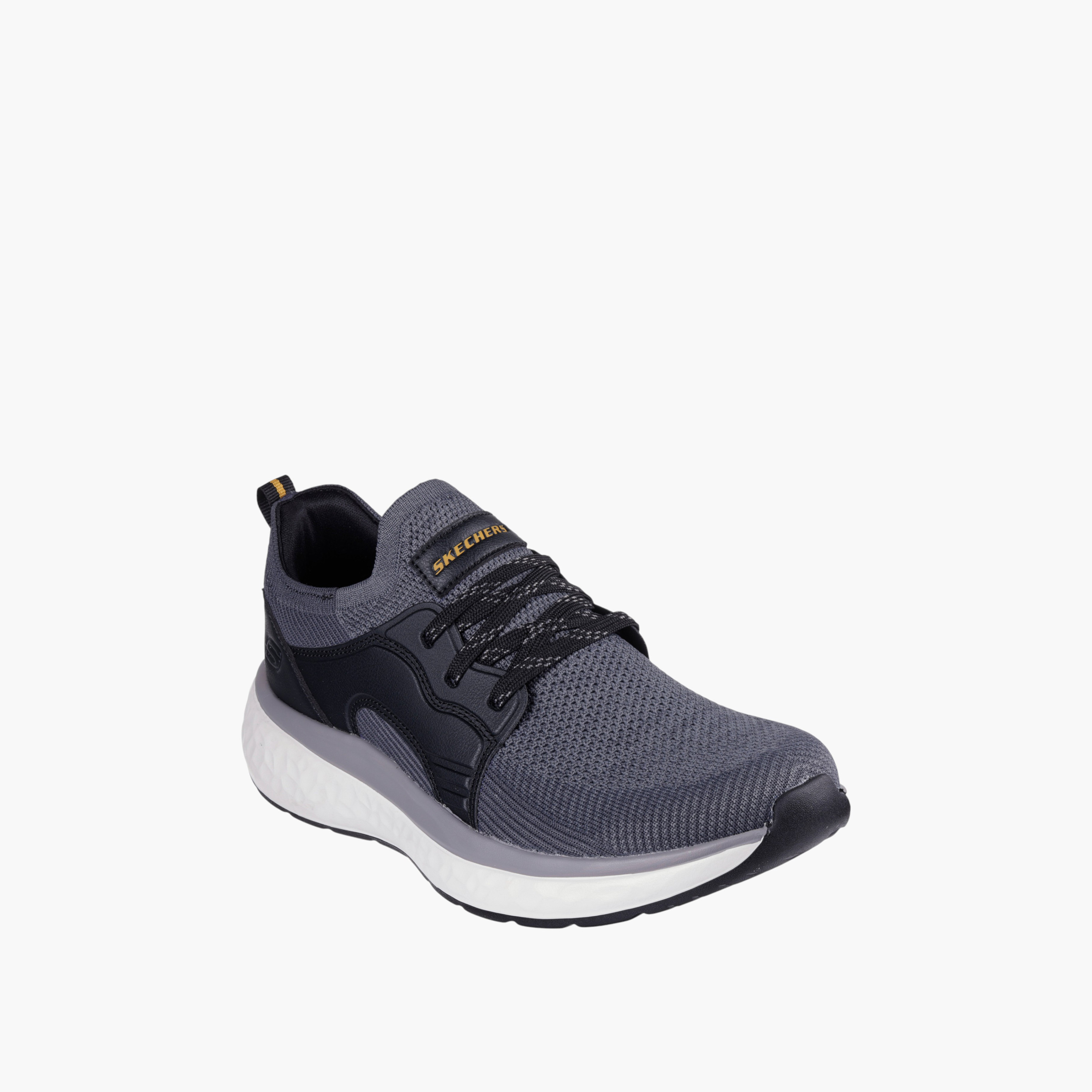 حذاء رياضي لانسر برباط للرجال من سكتشرز - 210986-BKGY-sports-men-shoes-image-1