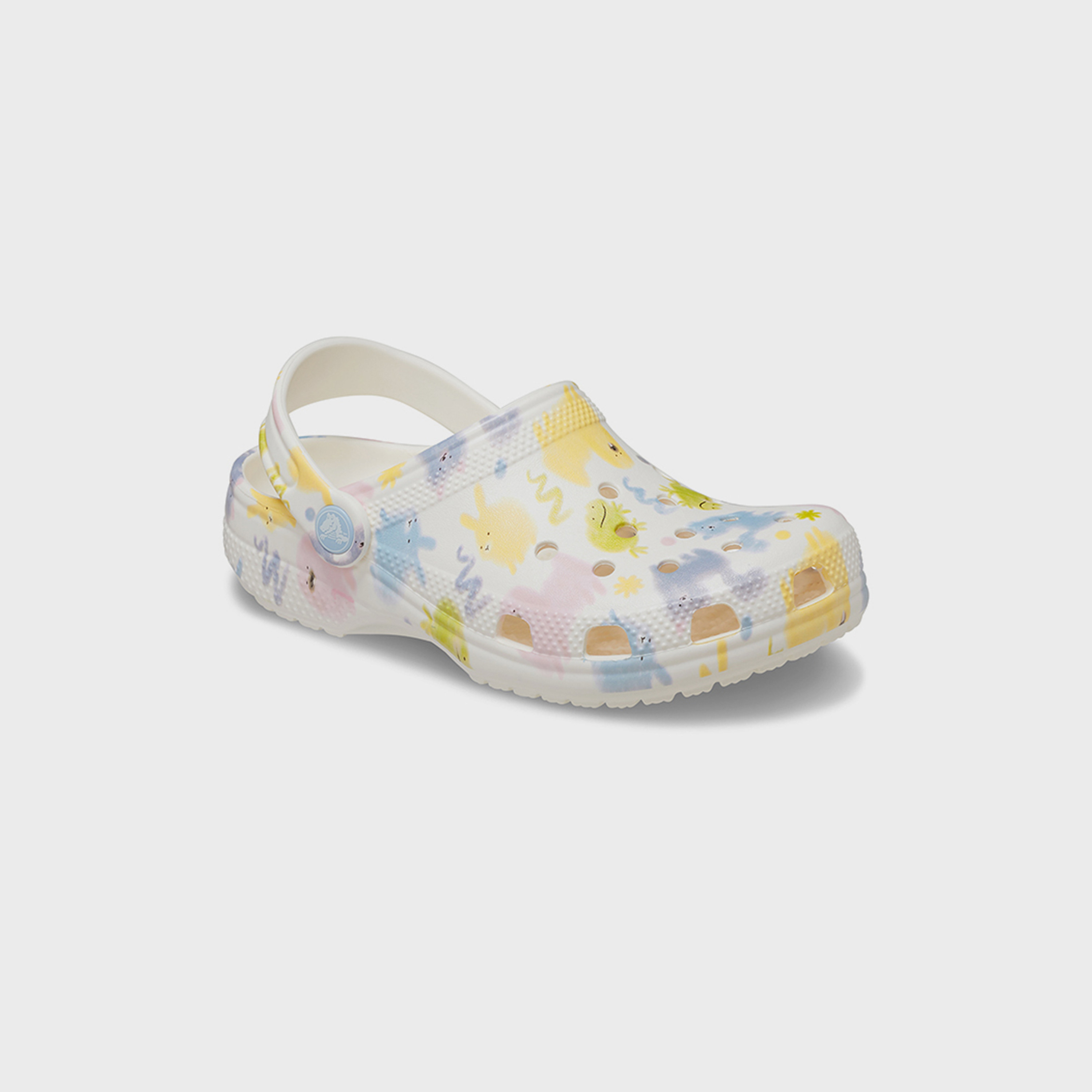 كروكس حذاء كلاسيكي سهل الارتداء بنقشة حيوانات الباستيل للأطفال | 210989-0WV-boys-shoes-sandals-image-3