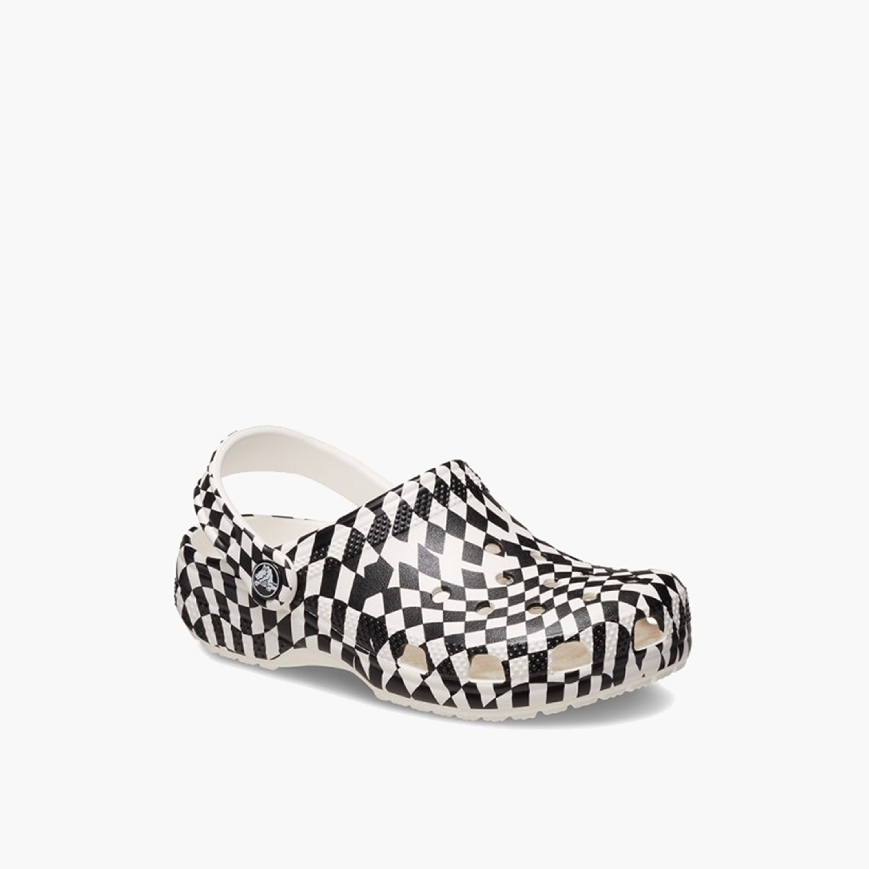 Crocs Kid's Slip-On Classic Warped Checker Clogs | 210990-103-boys-shoes-sandals-image-3