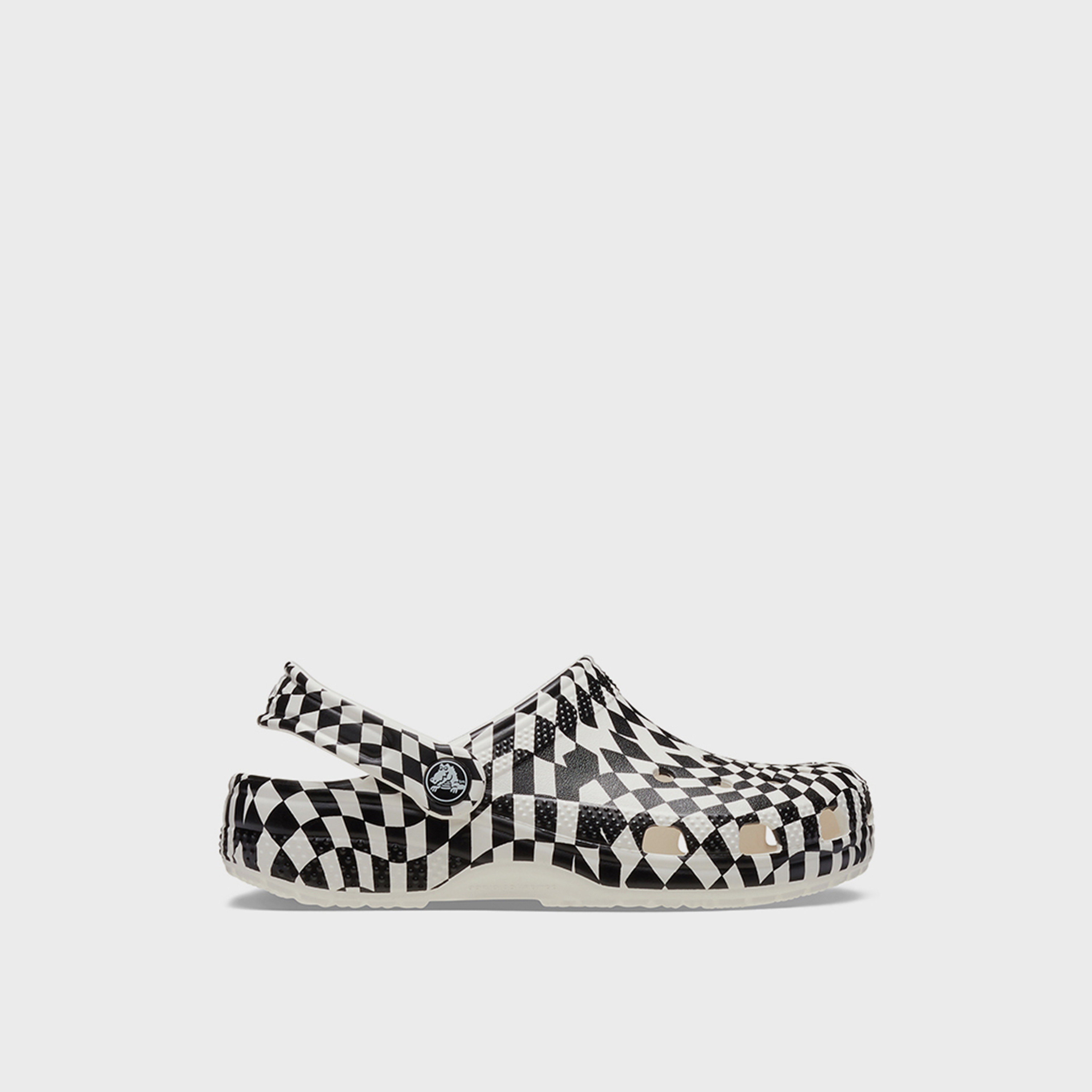 Crocs Kid's Slip-On Classic Warped Checker Clogs | 210990-103-boys-shoes-sandals-image-5