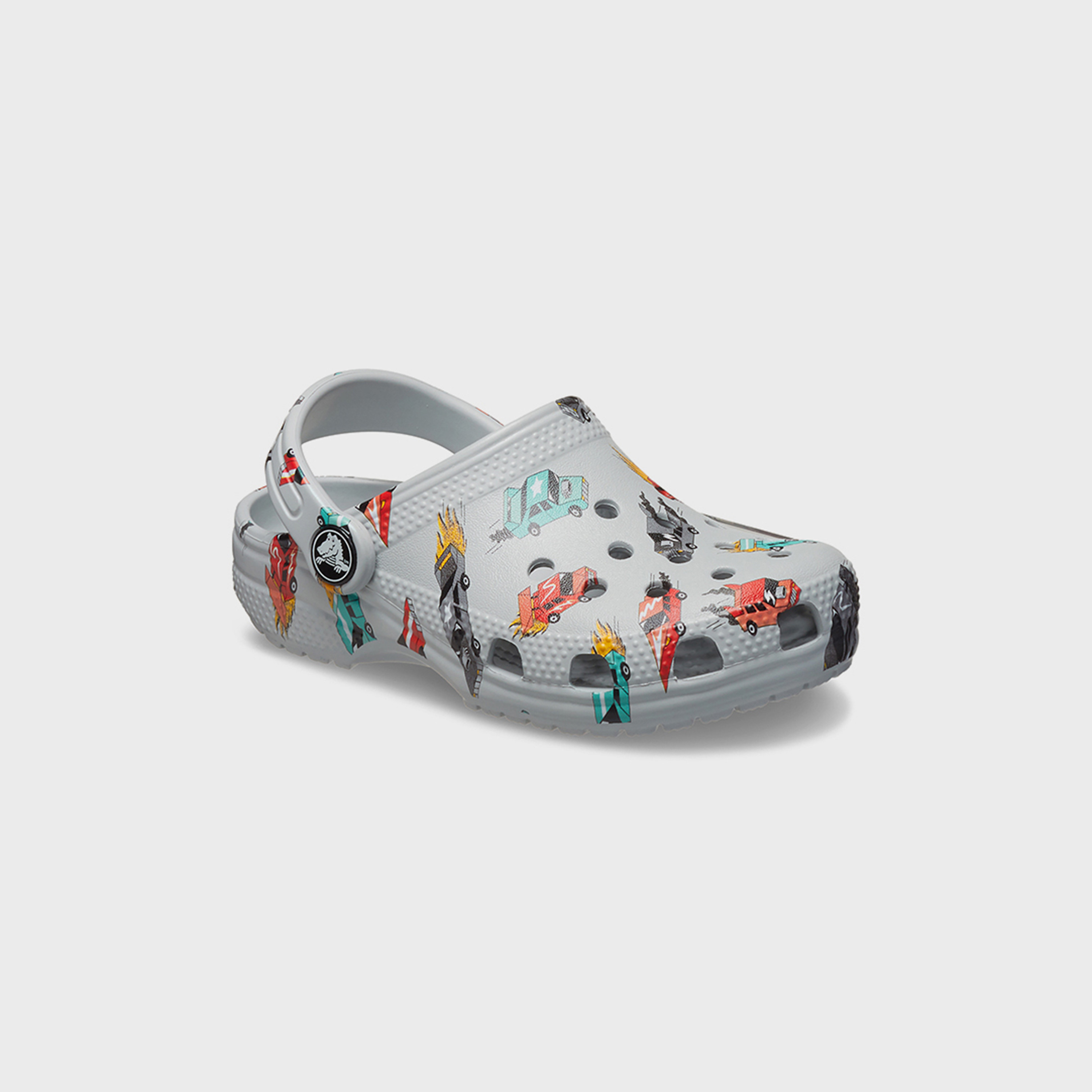 Crocs Kids Slip-On Classic Race Cars Graphic Clogs|210992-1NN-girls-shoes-sandals-image-3
