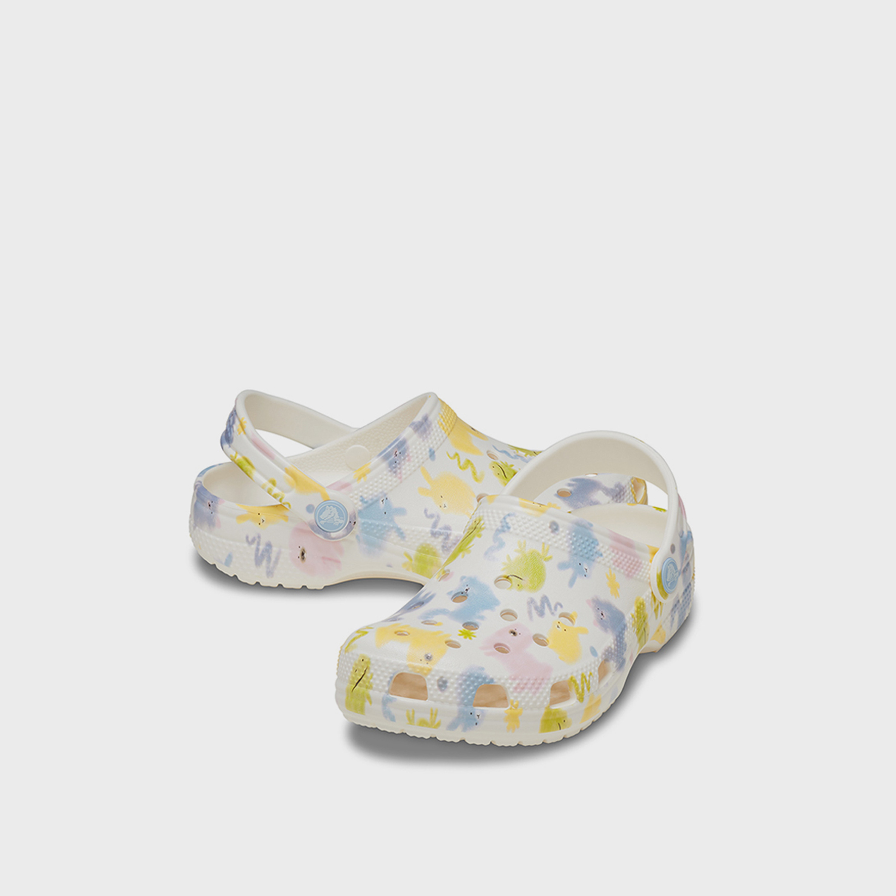 Crocs Kid's Slip On Classic Pastel Pets K Clogs | 210995-0WV-women-shoes-sandals-flats-image-1