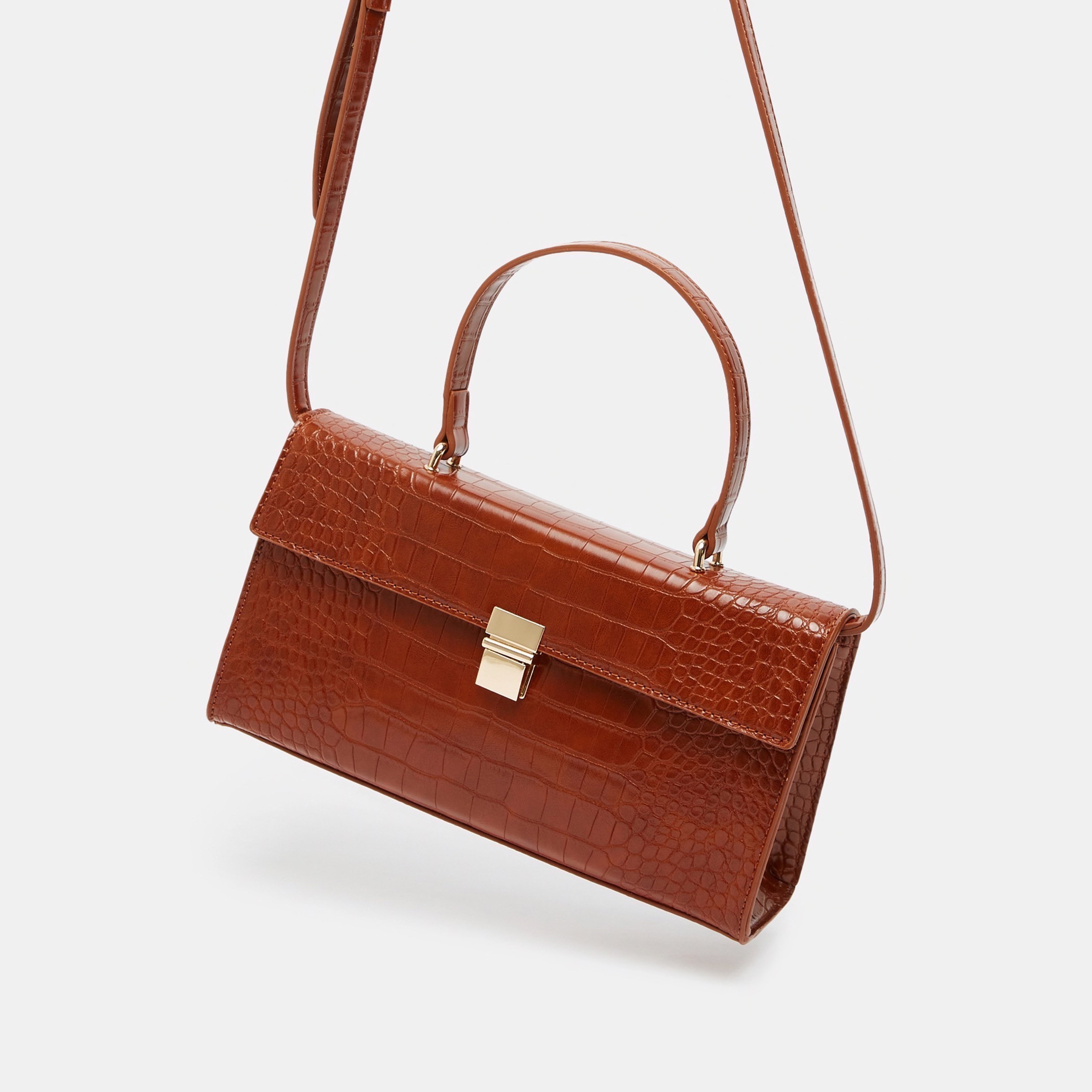 Flora Bella Animal Textured Satchel Bag with Detachable Strap-women-bagsandwallets-handbags-image-2