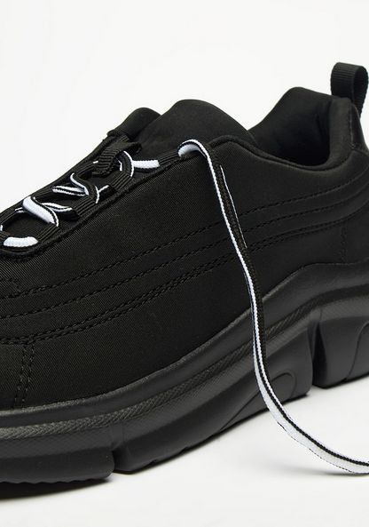 Missy Solid Sneakers with Lace-Up Closure