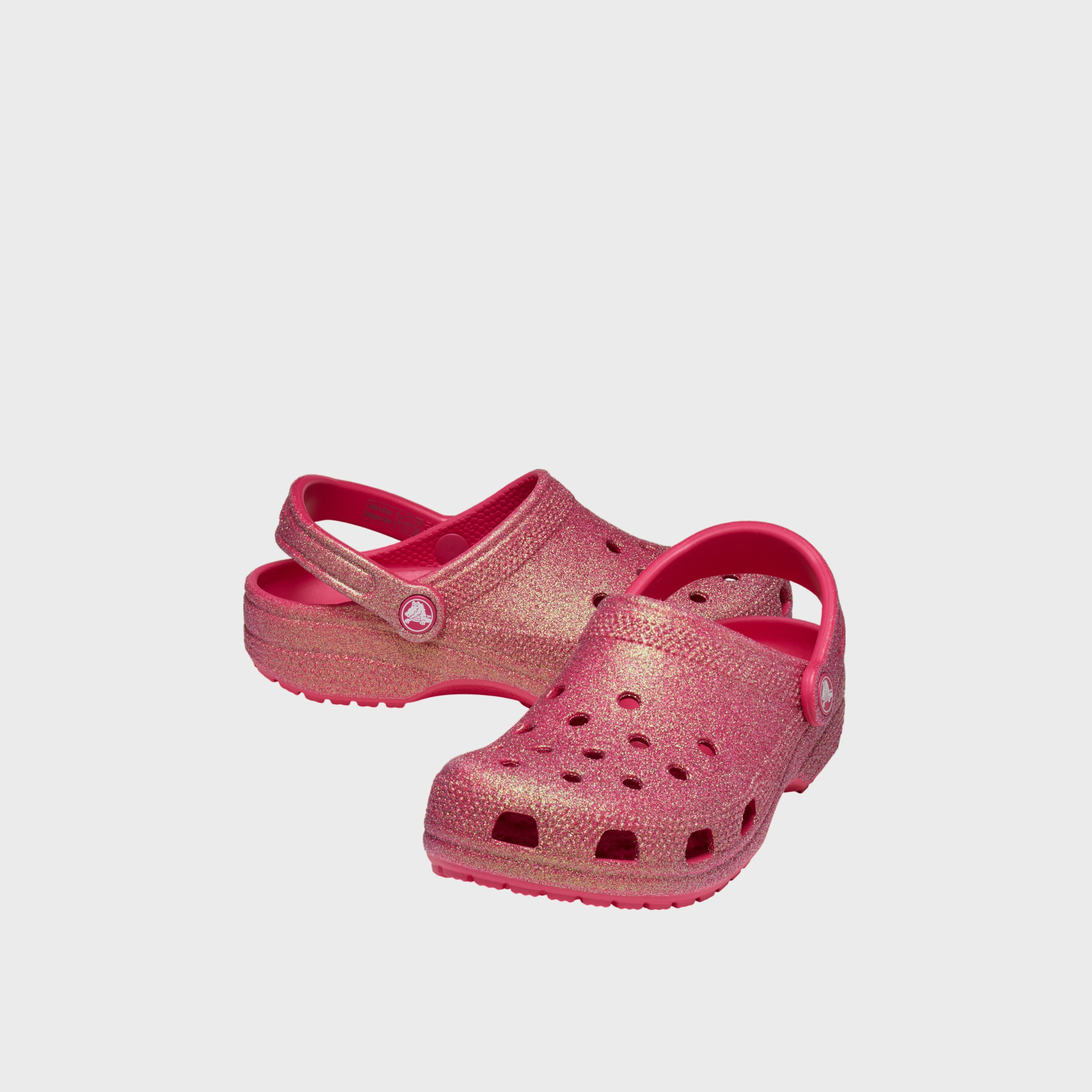 Crocs Unisex Slip On Classic Iridescent Glitter Clogs | 211005-6ZQ-women-shoes-sandals-flats-image-1
