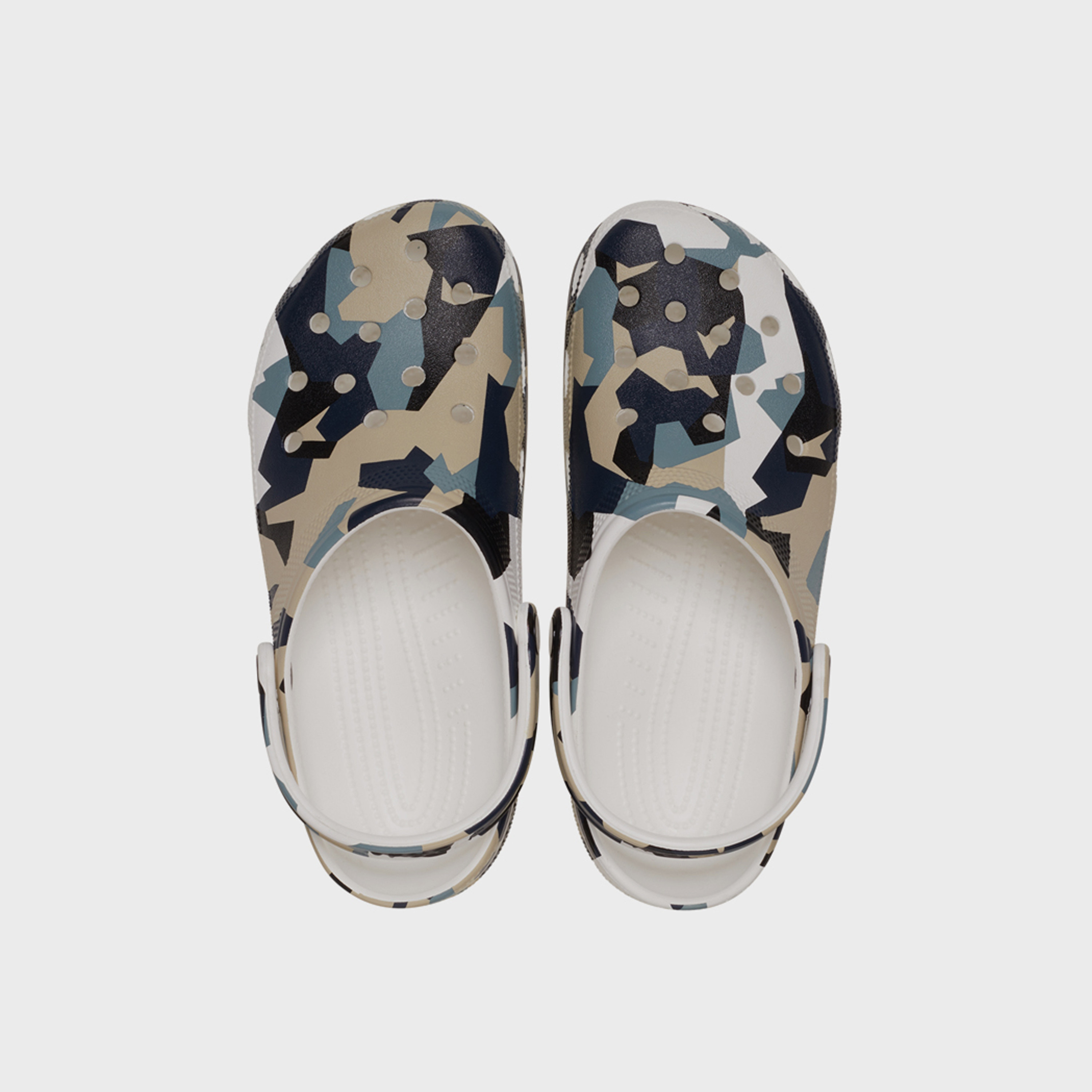 Crocs Unisex Slip On Geo Camo Clogs | 211009-94S-women-shoes-flipflopsandslides-image-2