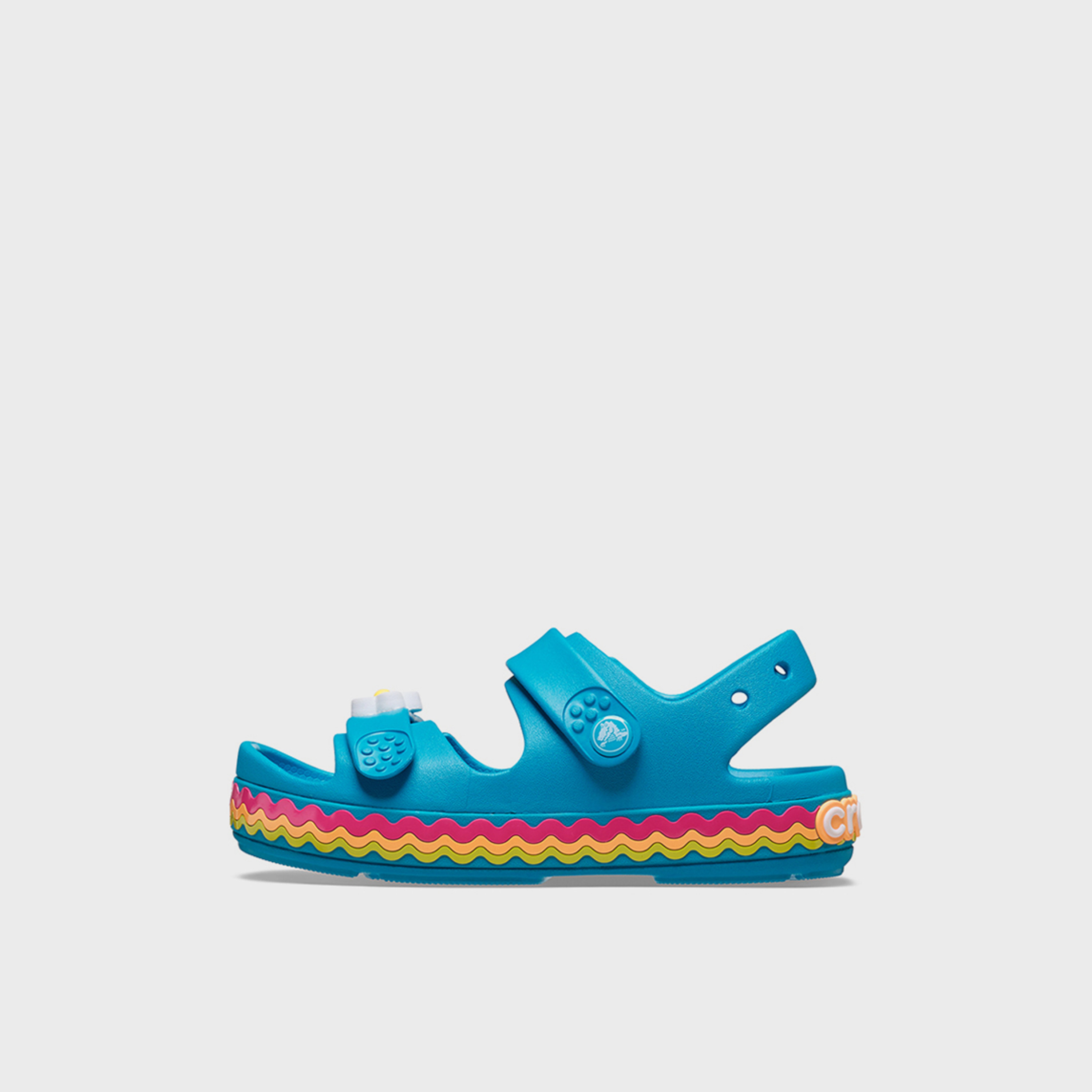 كروكس - صندل أطفال بحزام ريكراك مع شريط لاصق | 211028-4WG-girls-shoes-sandals-image-2