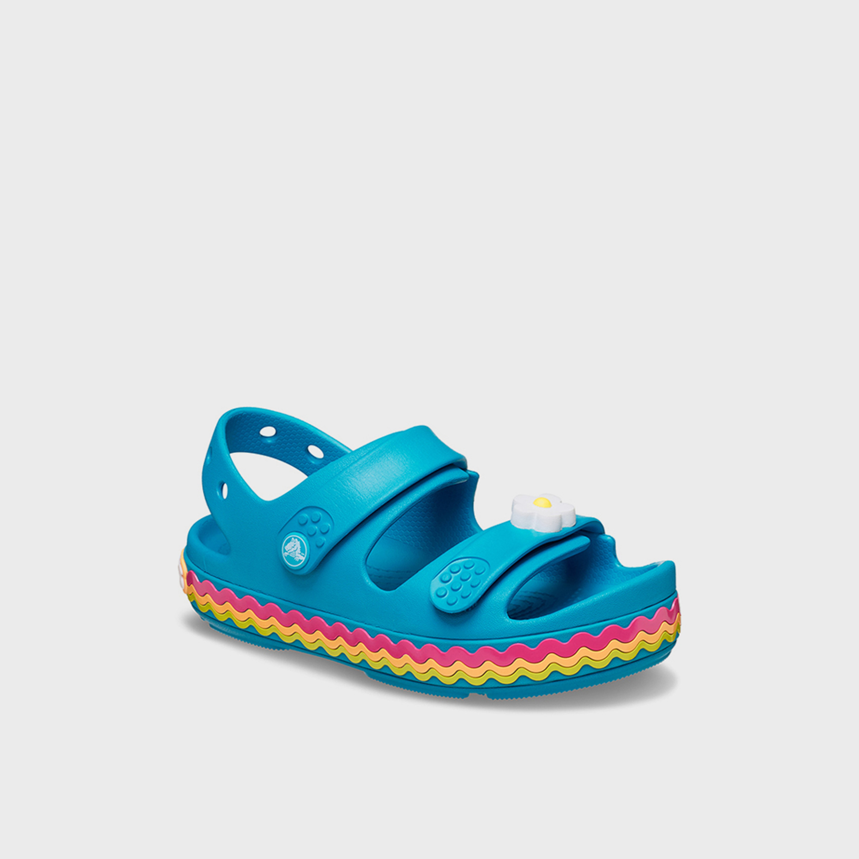 كروكس - صندل أطفال بحزام ريكراك مع شريط لاصق | 211028-4WG-girls-shoes-sandals-image-6