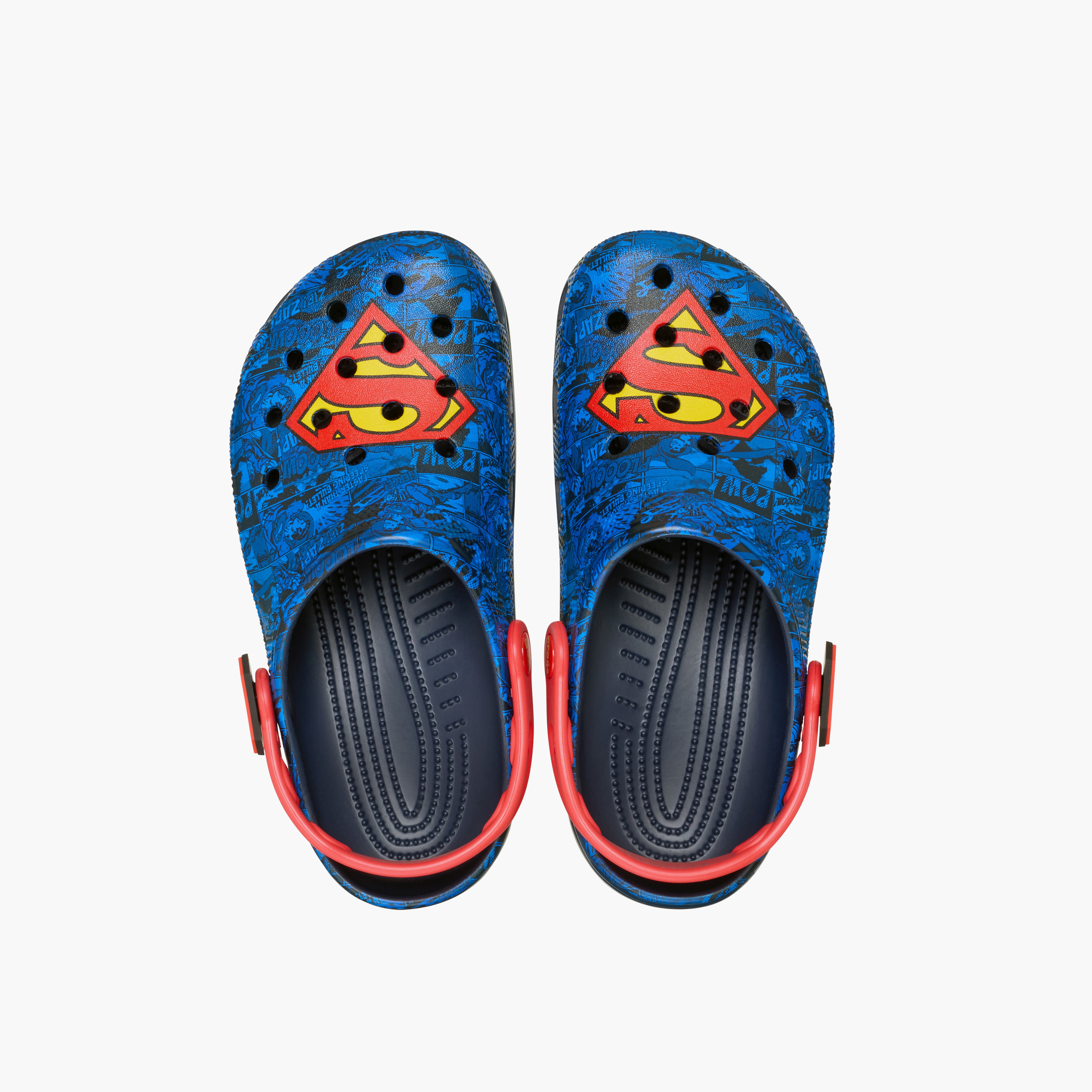 Crocs Back Strap Superman Classic Clogs | 211131-90H-men-shoes-flipflopsandslides-image-2