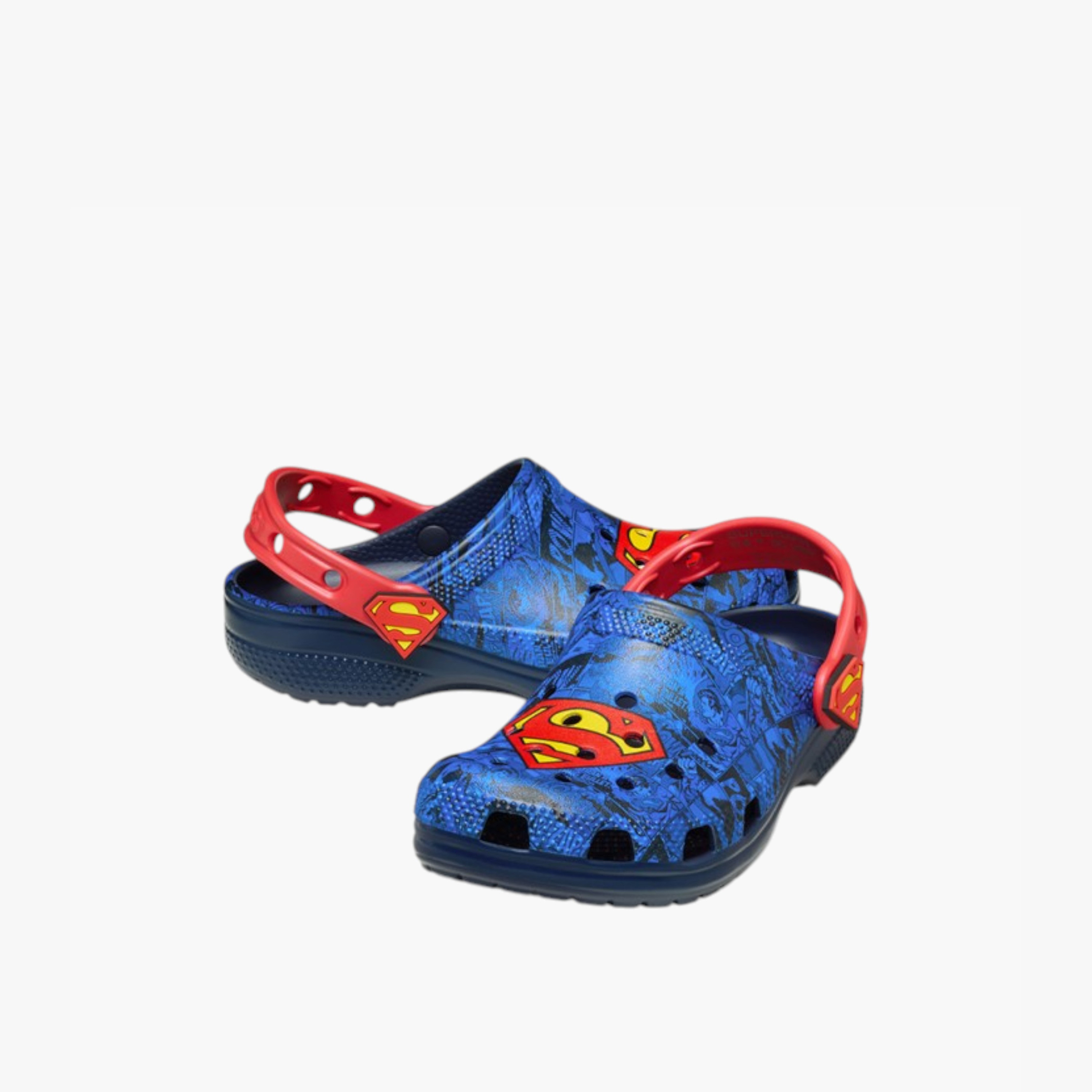 Crocs Boys' Superman Classic Clogs with Backstrap - 211132-90H-baby-boys-shoes-sandals-image-3