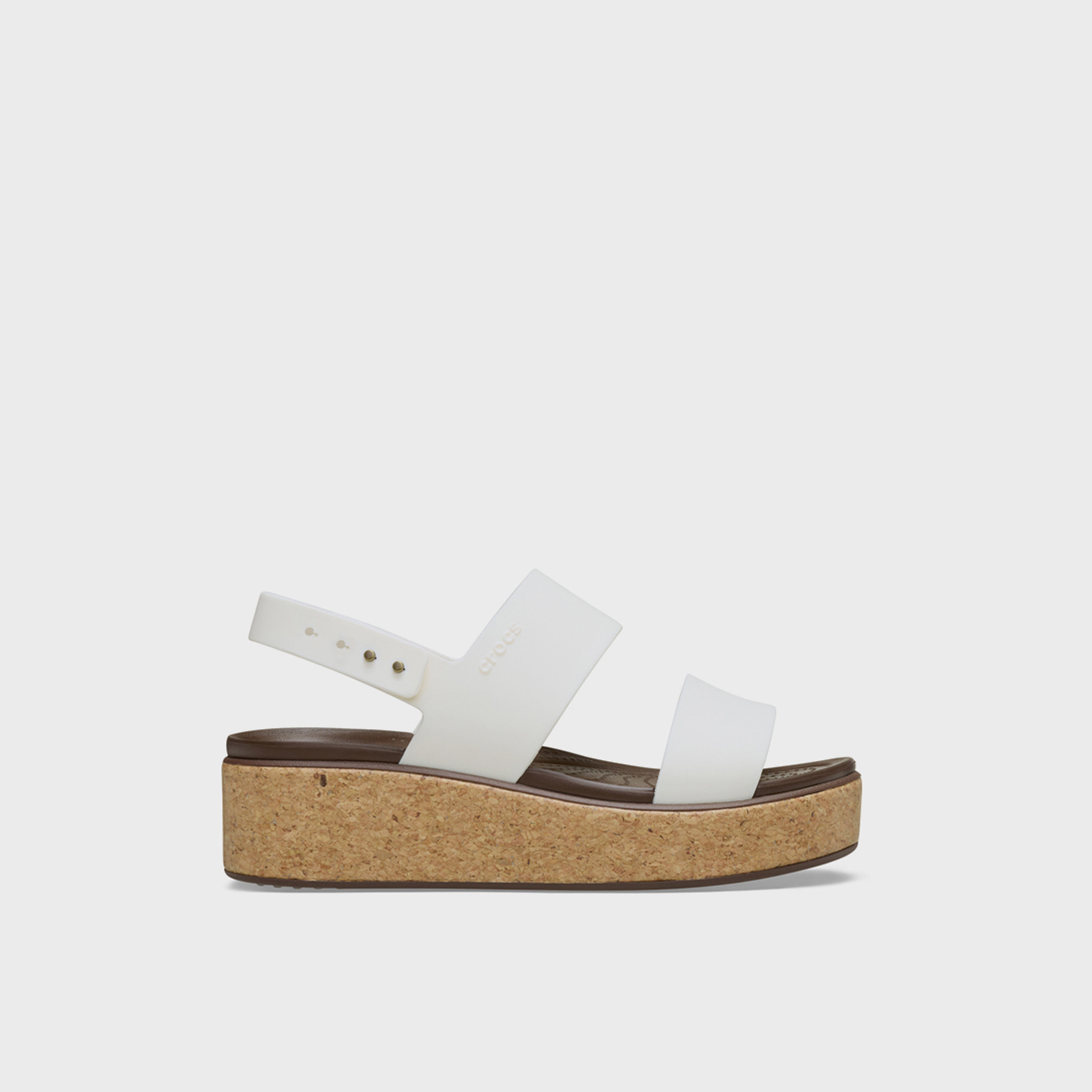 Crocs Women's Slip On Brooklyn Cork Low Wedge Slide Sandals | 211144-0WV-women-shoes-sandals-flats-image-3